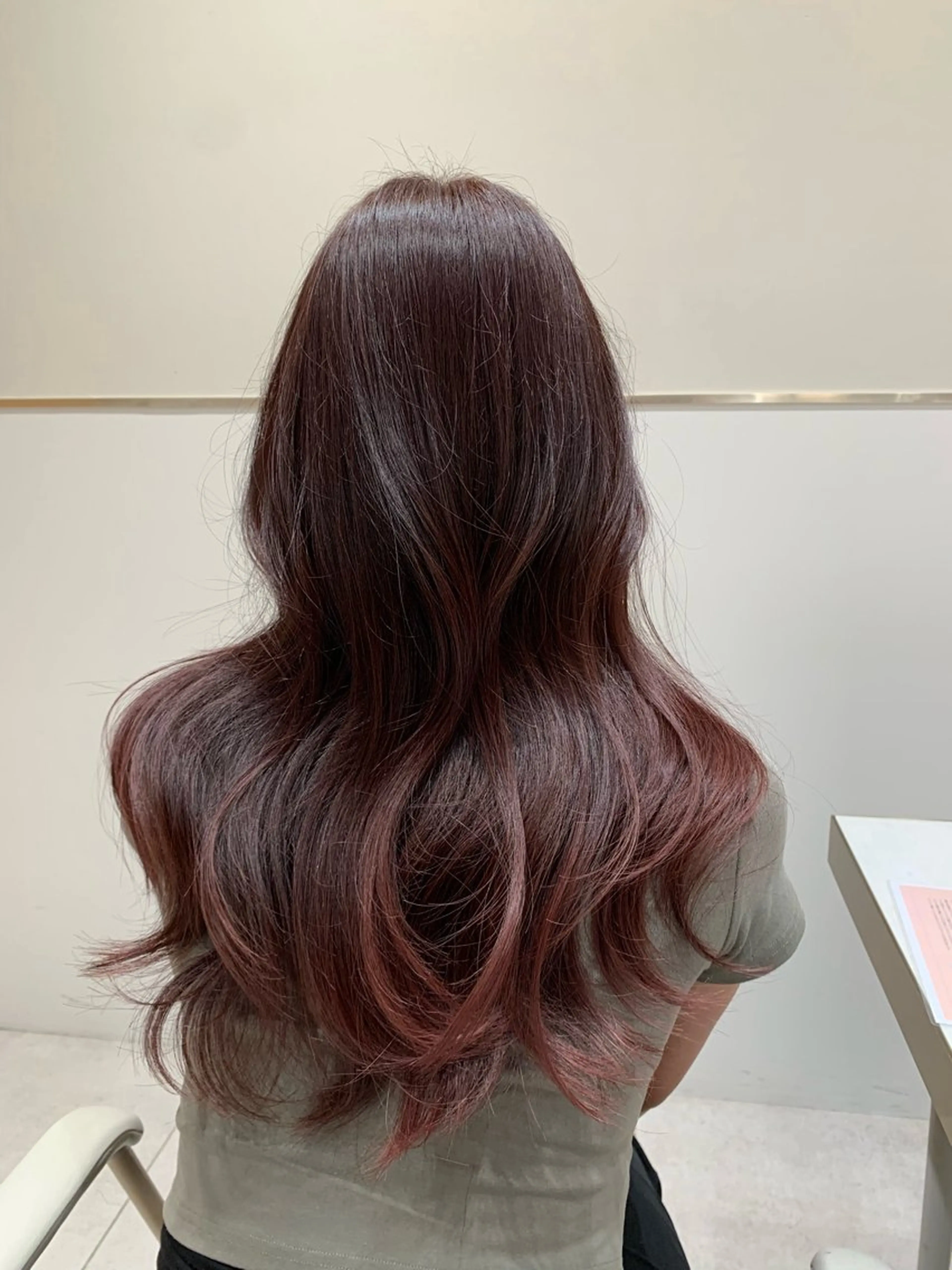 セミロング カラー ヘアアレンジ レイヤーカット/ 小塩 萌々香のヘアスタイル