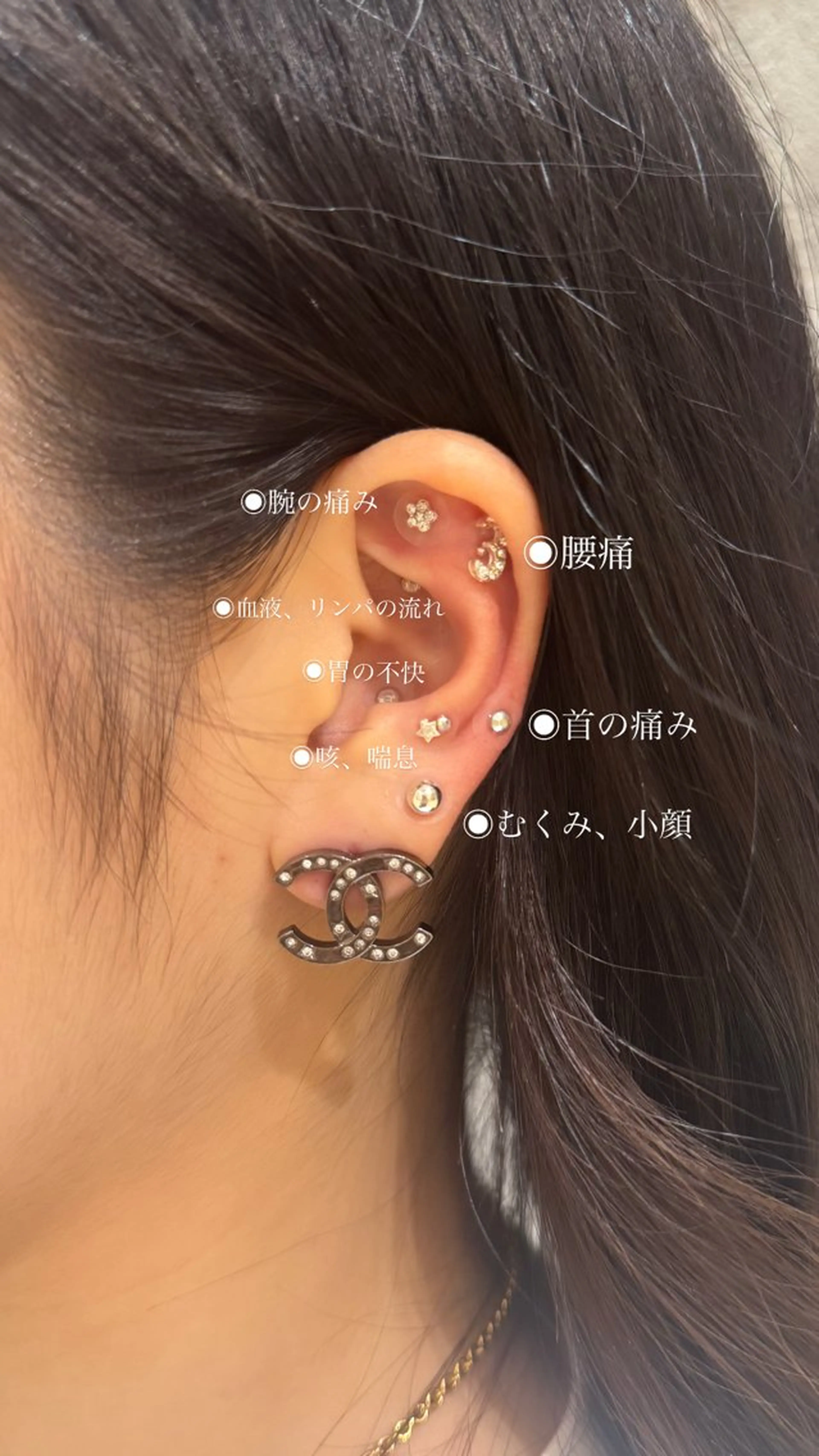 耳つぼジュエリー10粒👂🏻💎の写真