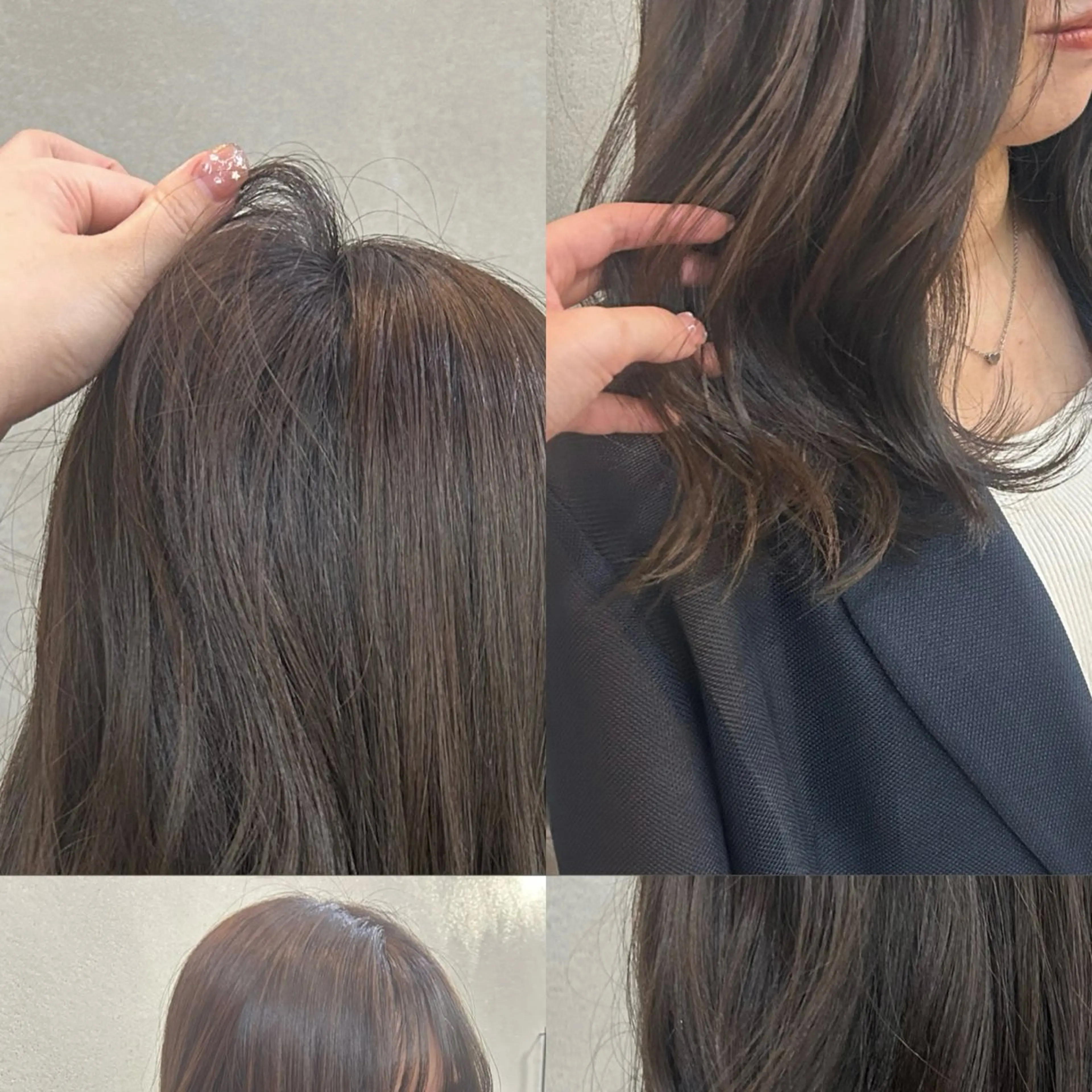 ミディアム カラー 透明感カラー オリーブカラー カット ヘアカラー 透明感カラー/西梅田 / nagisa🦋のヘアスタイル