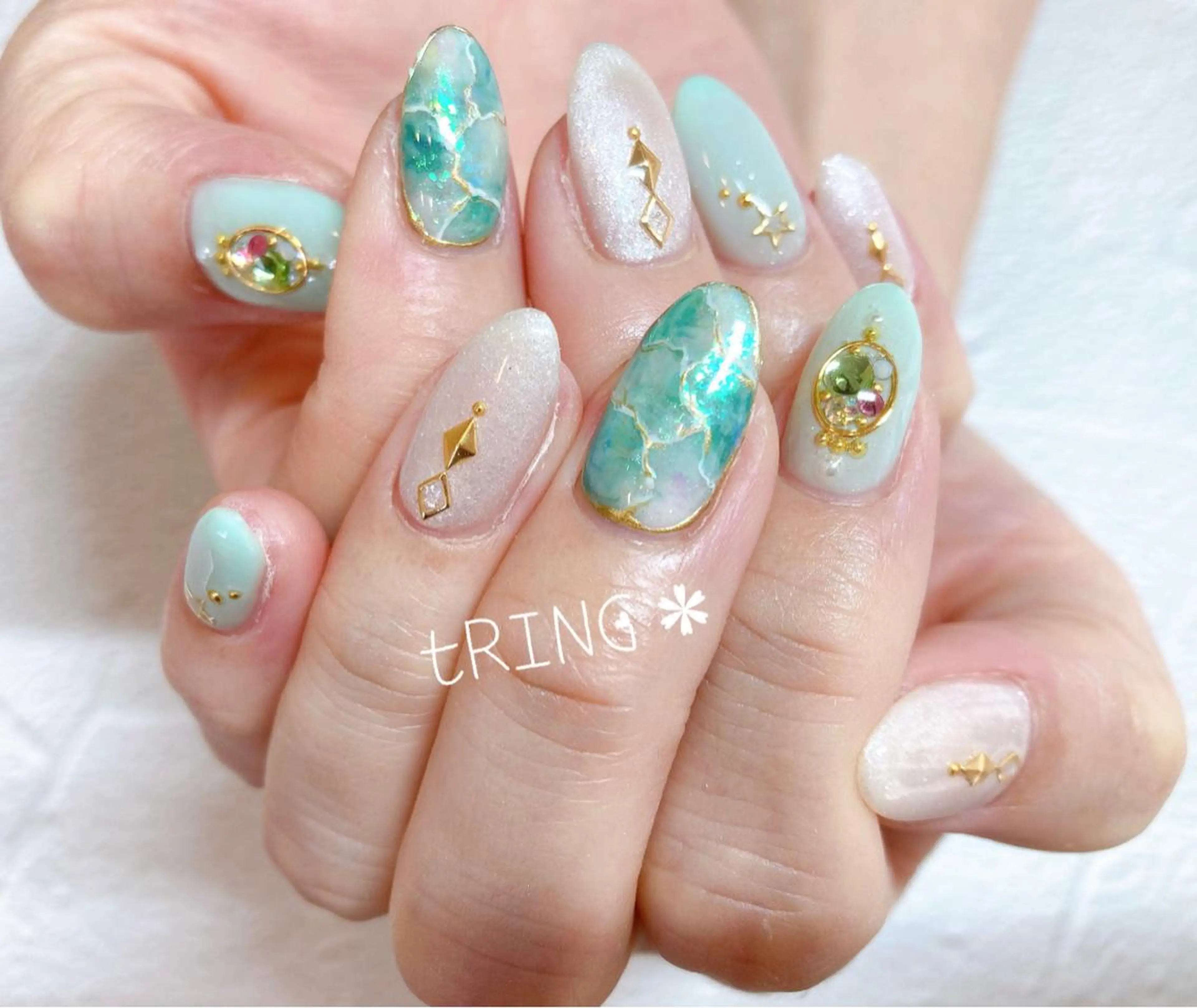 ネイル ハンドネイル tRING＊ しいの木台のネイルデザイン