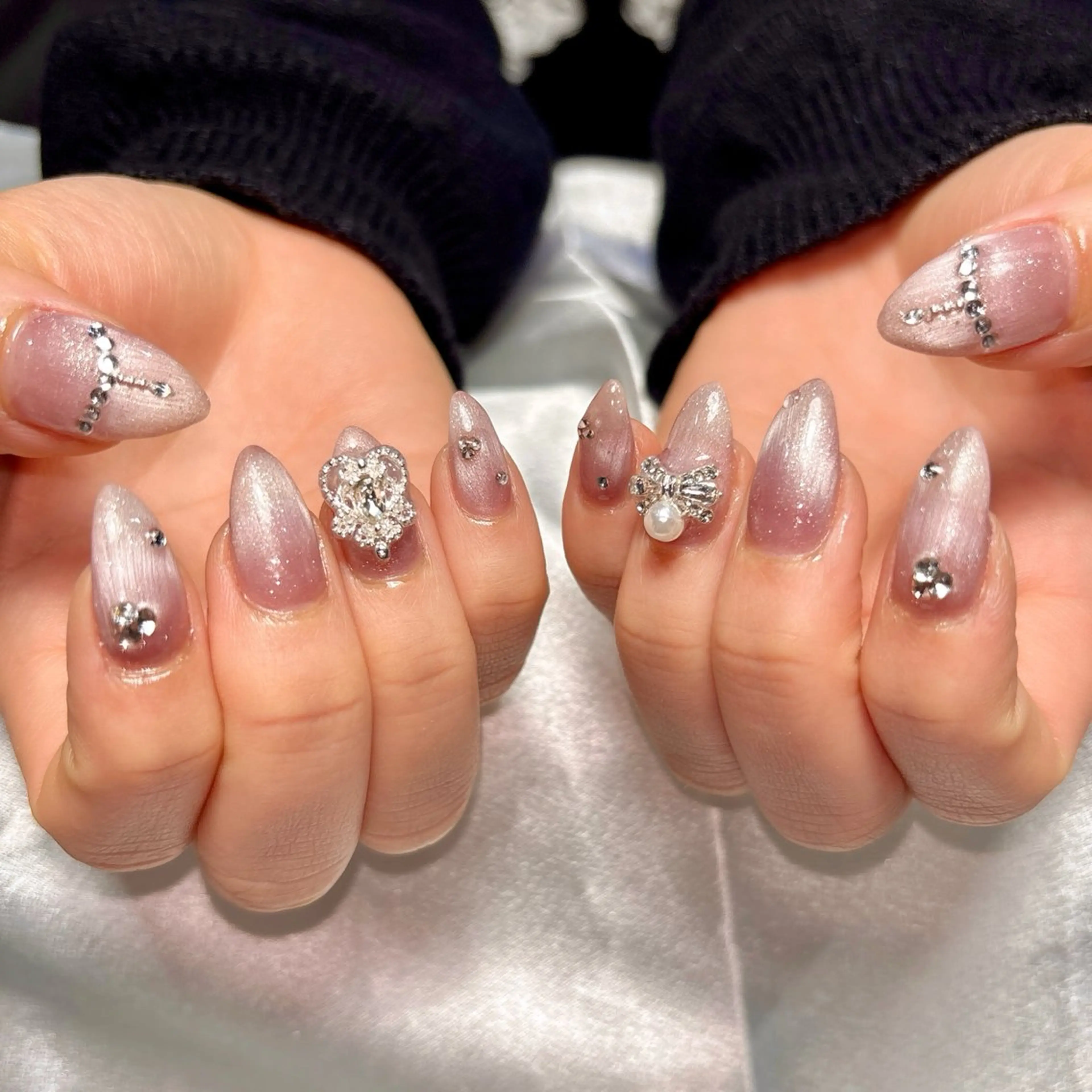 ロング 韓国ガーリー🎀 岐南🤍ななみのネイルデザイン