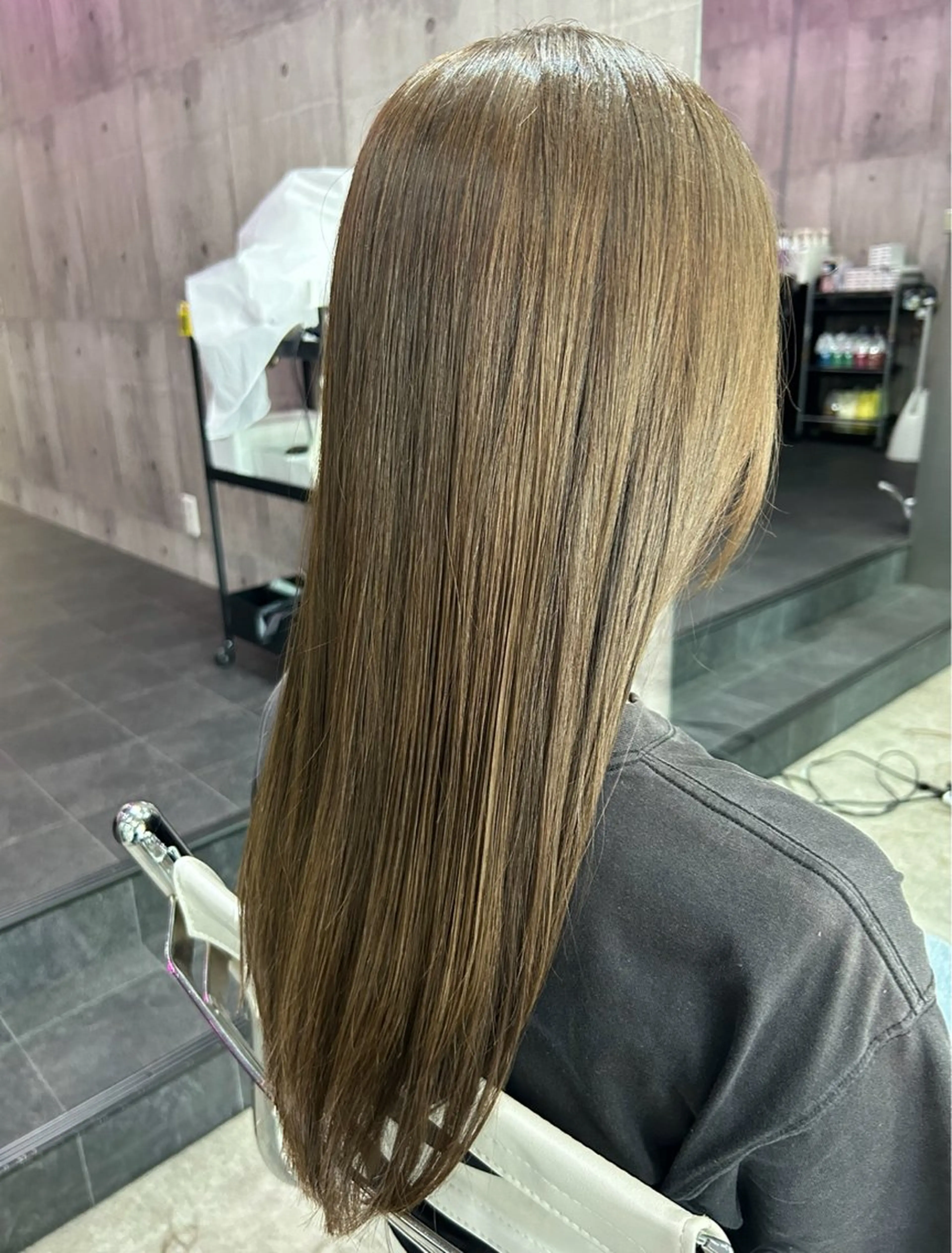 ロング カット 縮毛矯正 トリートメント 巻ける縮毛矯正モデル 募集/kiryuのヘアスタイル