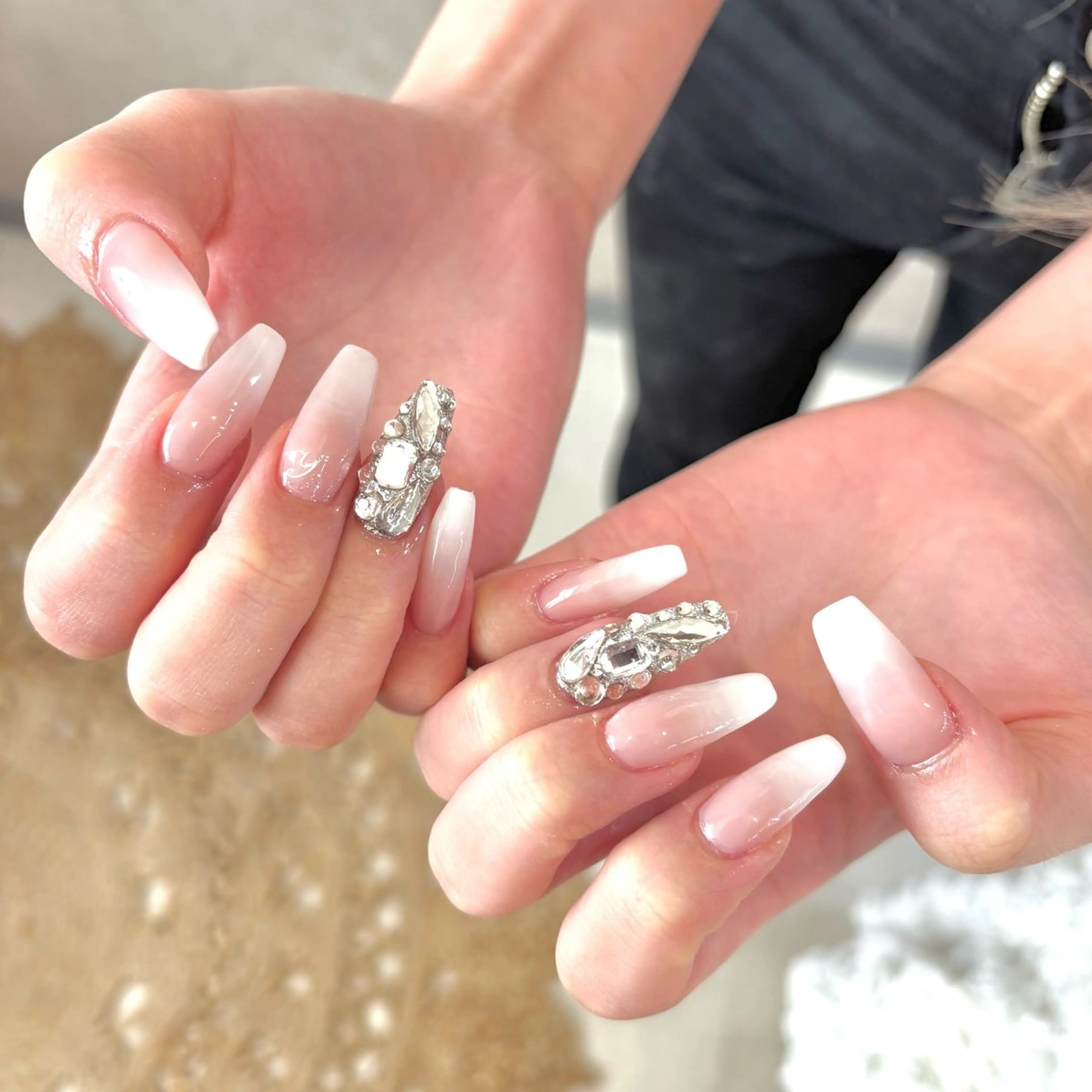 ネイル ロングネイル スカルプネイル ハンドネイル Chipie_ ayanoのネイルデザイン