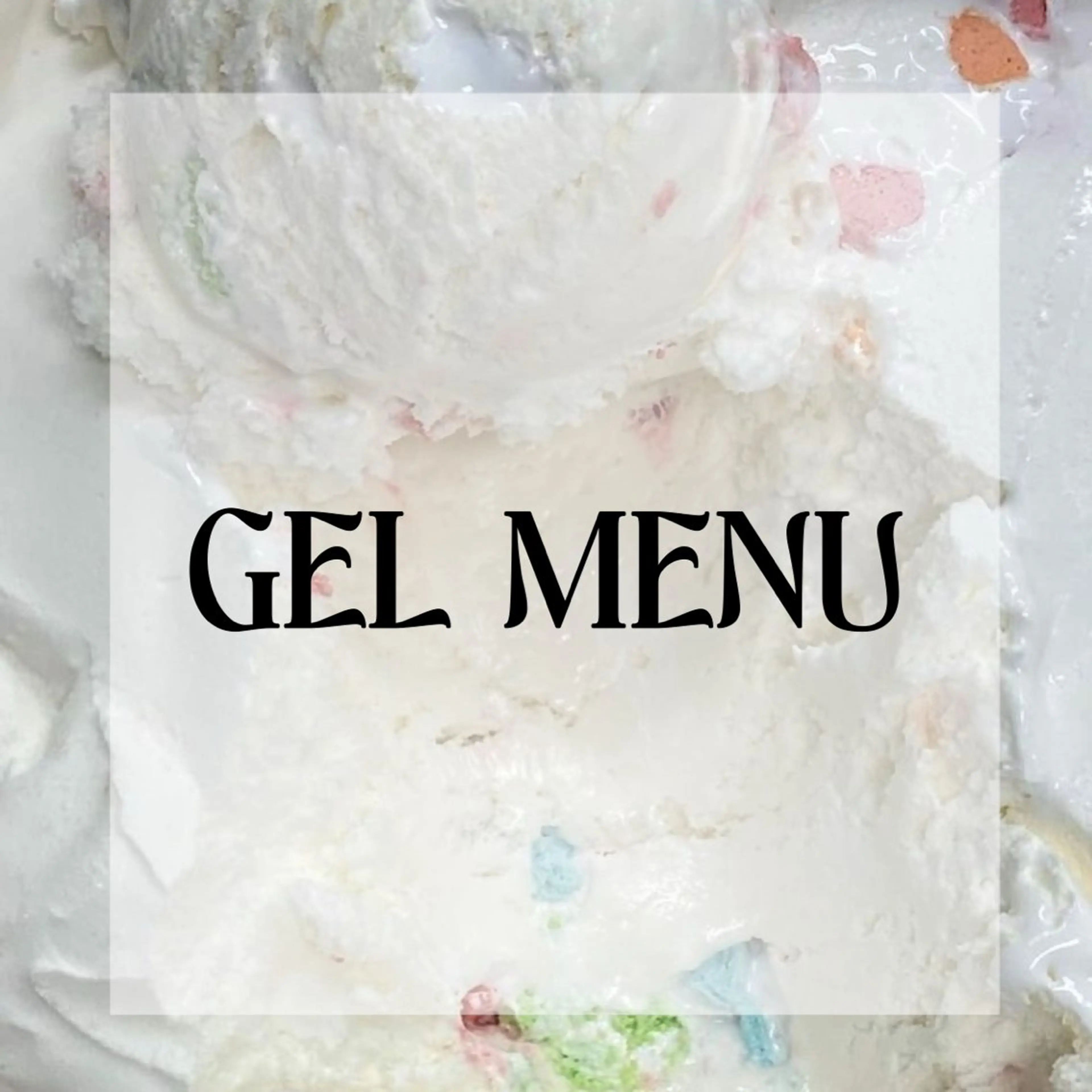 ⋆以下ジェルメニュー⋆の写真