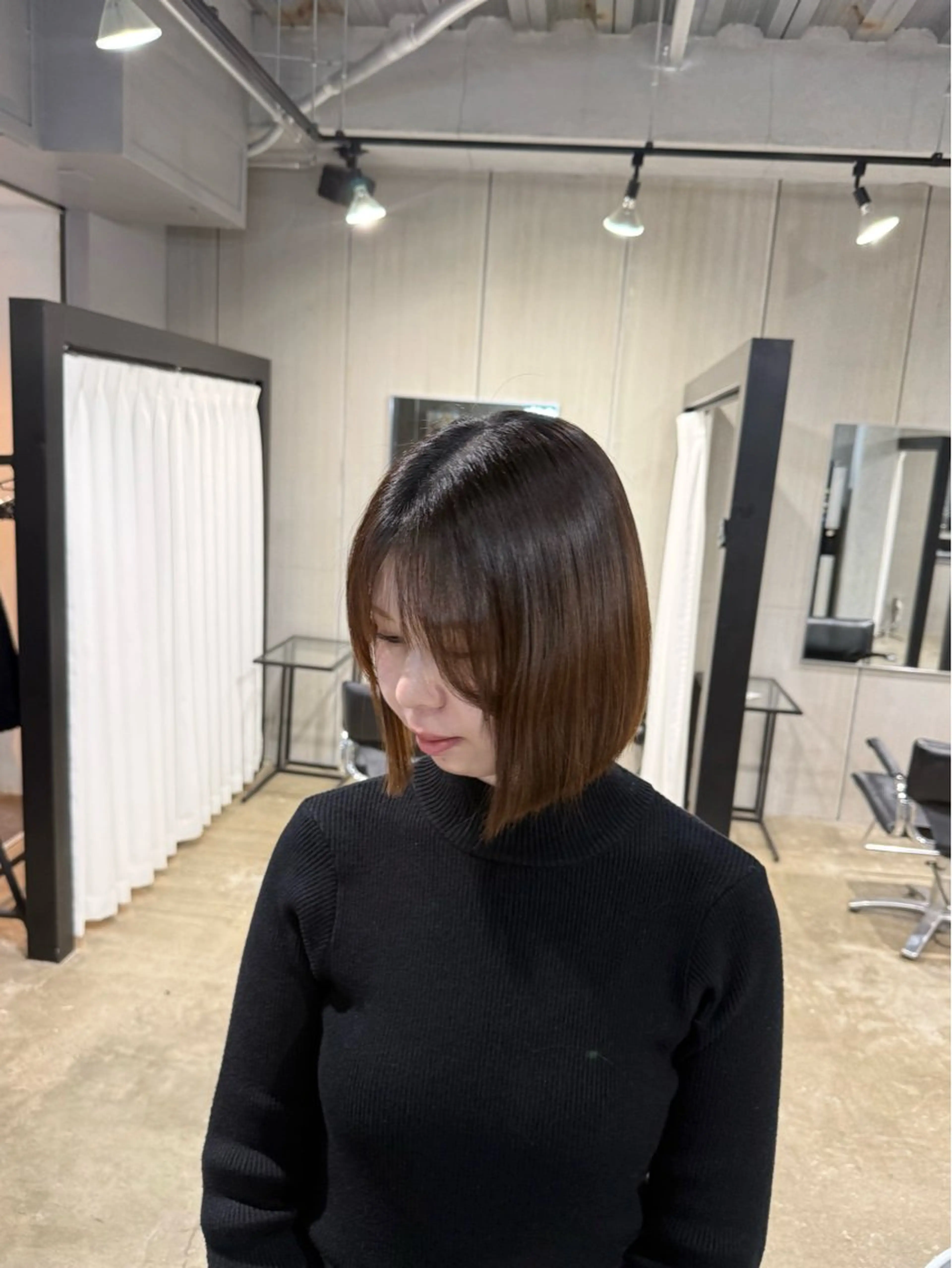 ミディアム 顔周りカット カット 小倉/髪質改善 /カラー/五郡 陽菜のヘアスタイル