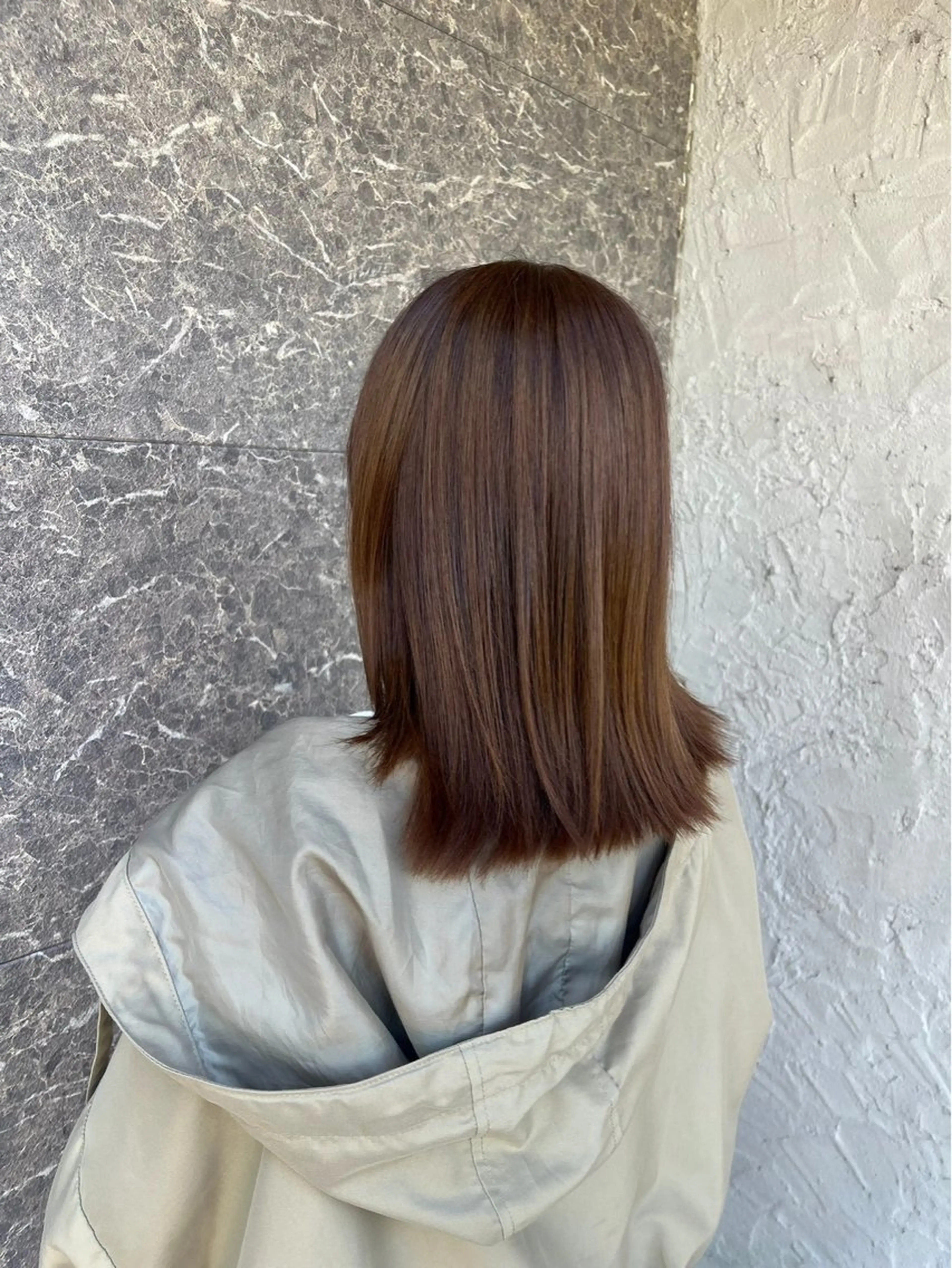 ミディアム 柴田 心那のヘアスタイル