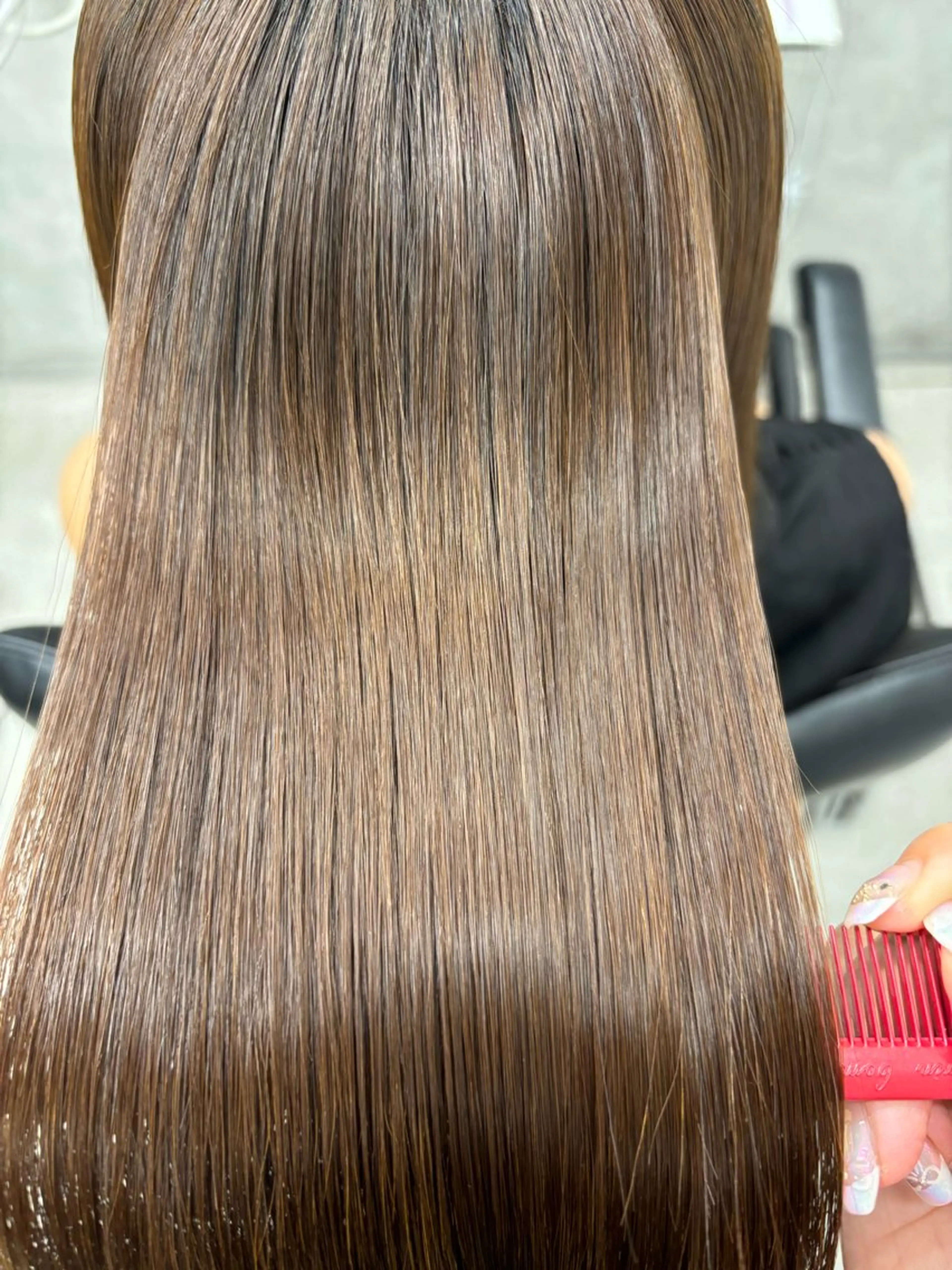 ロング カラー 髪質改善 縮毛矯正 トリートメント すぐ巻ける縮毛矯正 🍀勝倉　麗のヘアスタイル