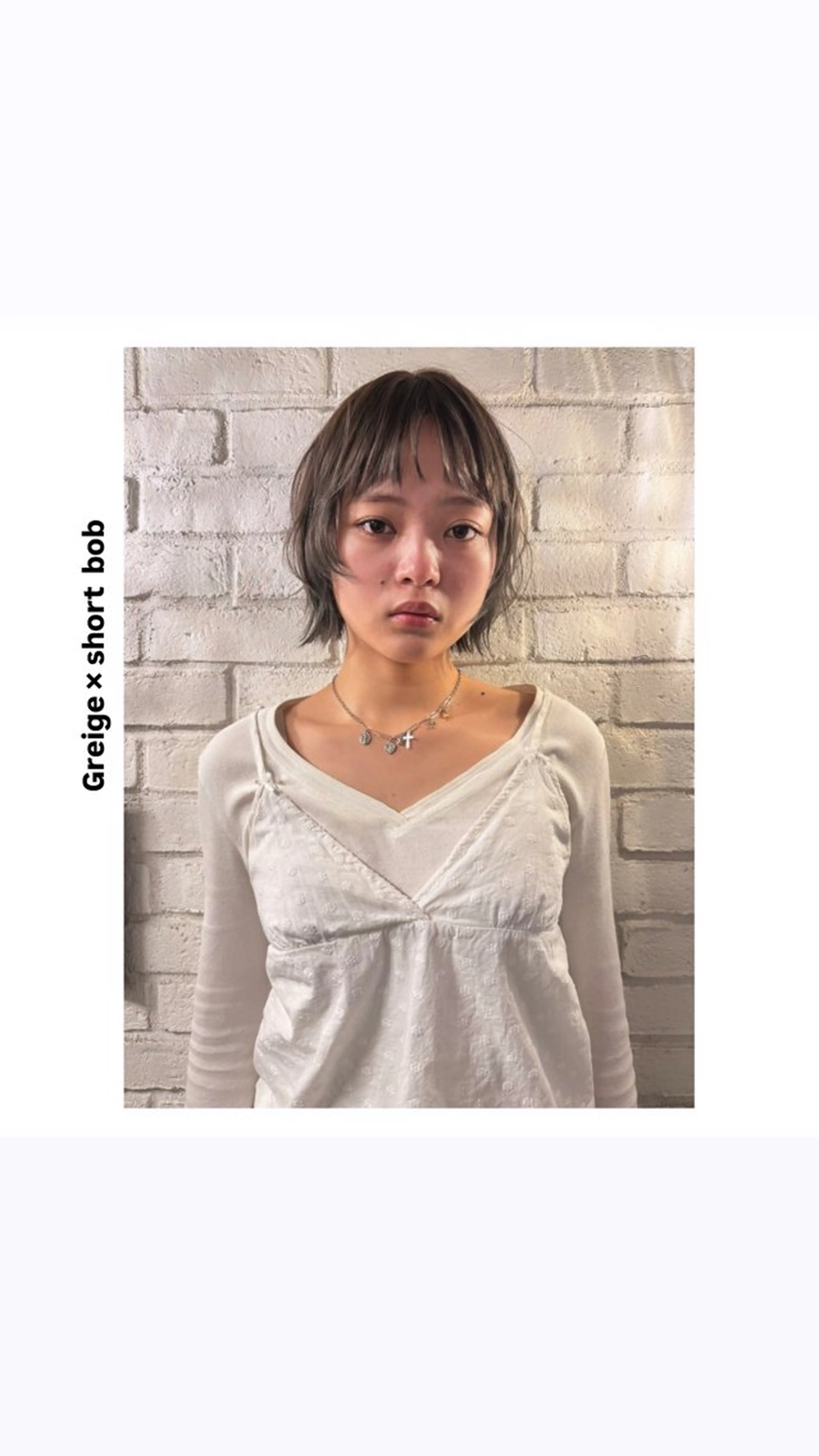 ショート カラー ショートボブ 透明感カラー グレージュ ボブ レイヤーカット カット ヘアカラー トリートメント hiro【沿線で叶う 似合わせhair】のヘアスタイル