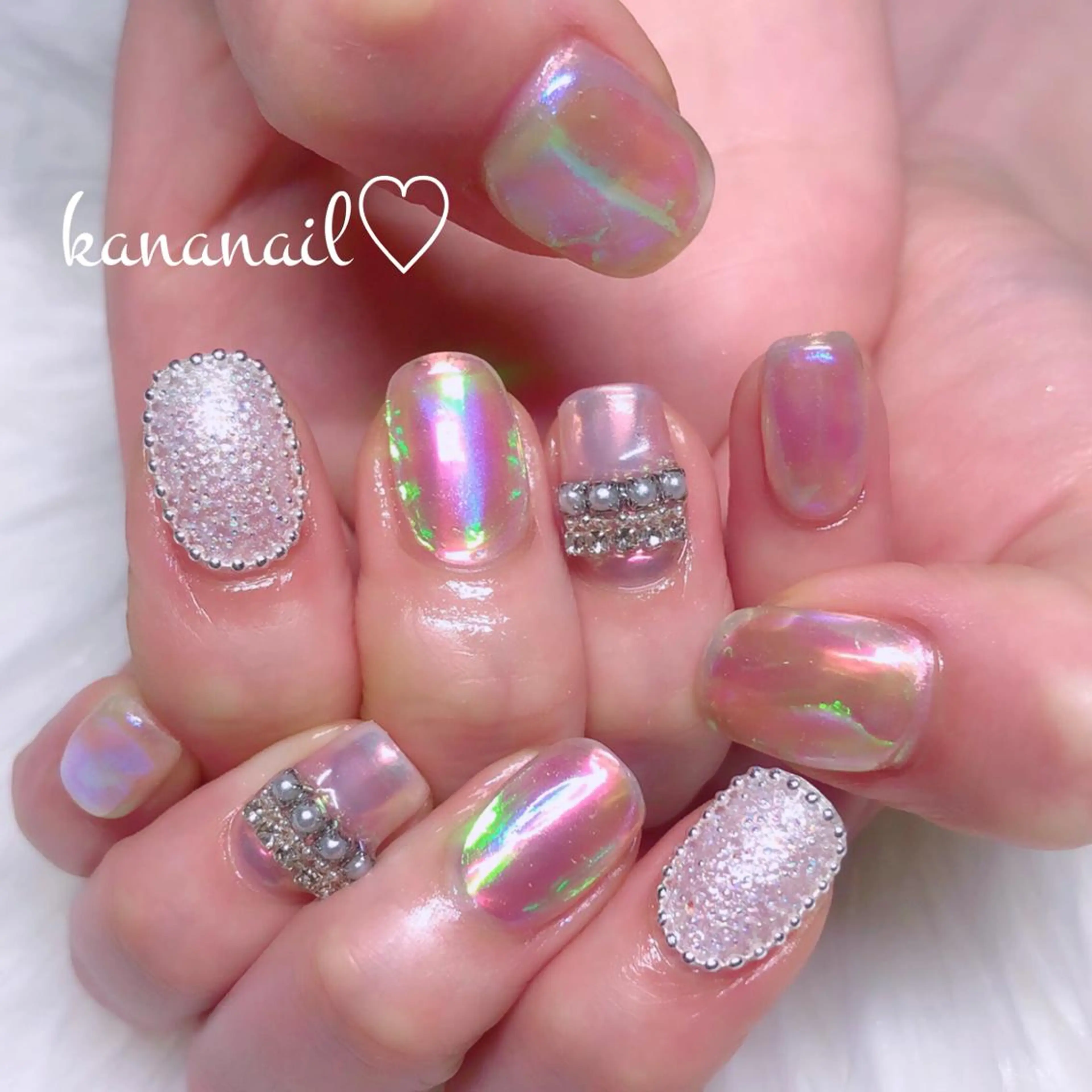 ネイル オーロラネイル kananail ♡のネイルデザイン