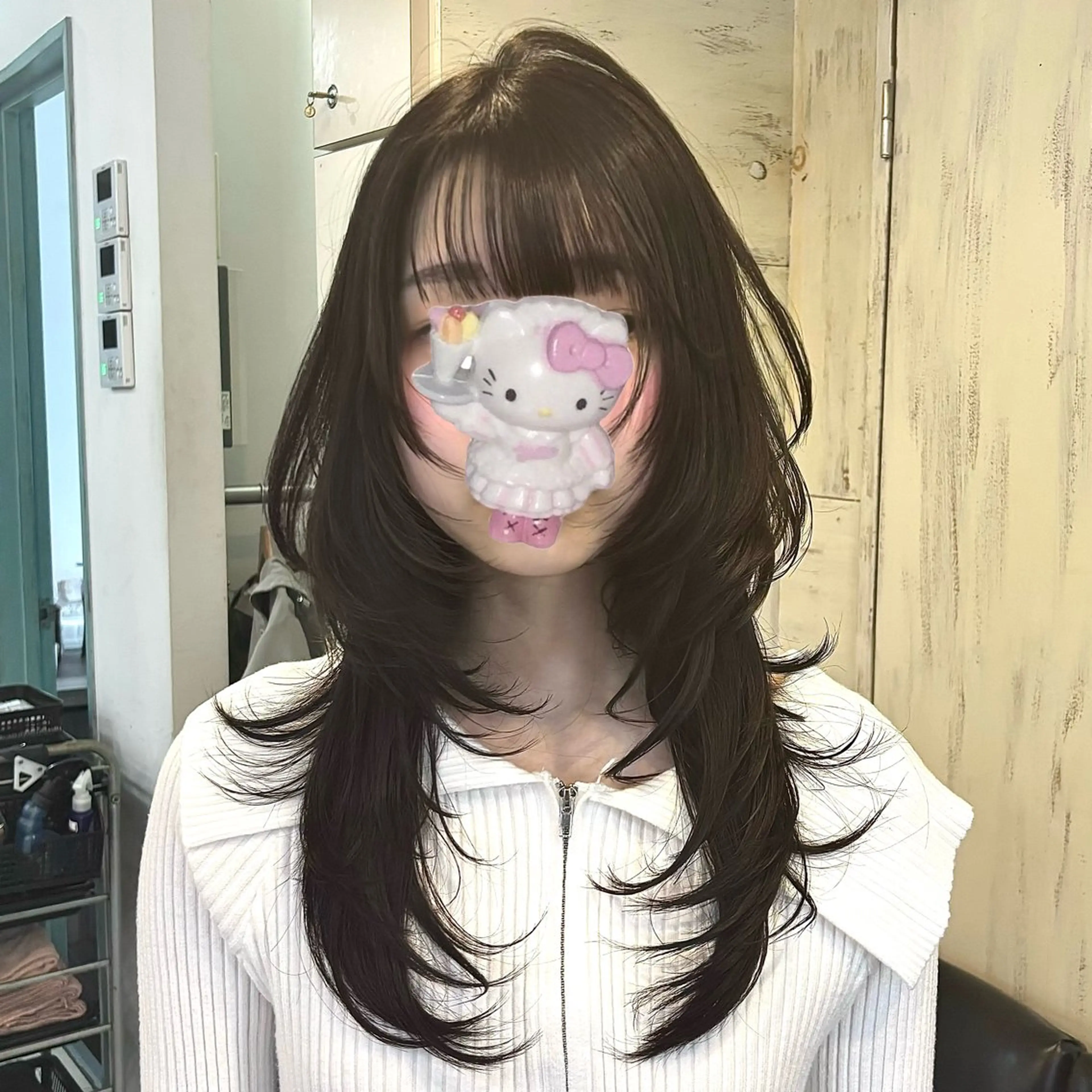 【トレンドNo.1✨️】韓国ハッシュカット➕Aujuaトリートメントの写真