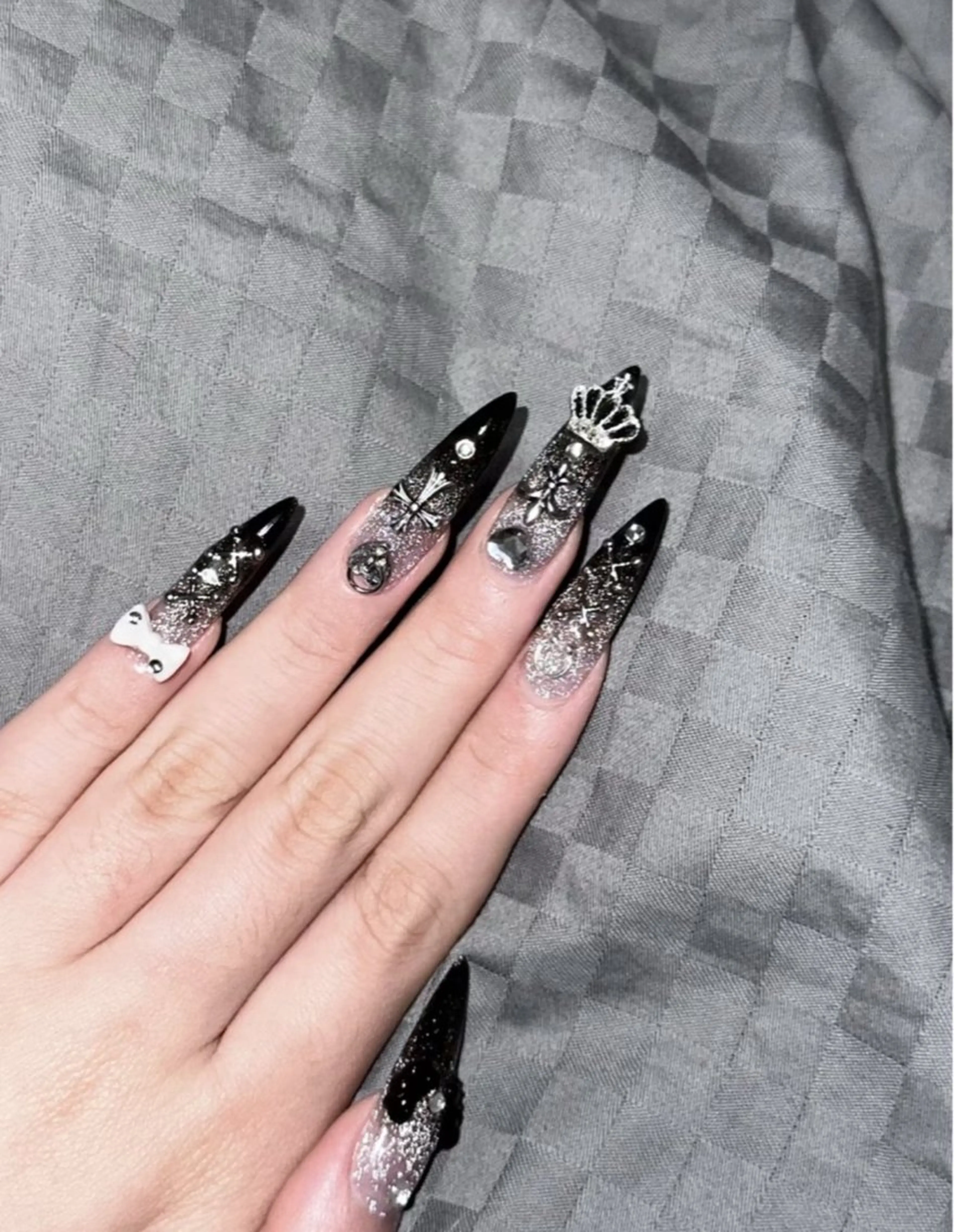 ネイル アートネイル オーロラネイル チークネイル フレンチネイル ガラスフレンチ ハンドネイル 🎀🎀YooLi Nail Salonのネイルデザイン