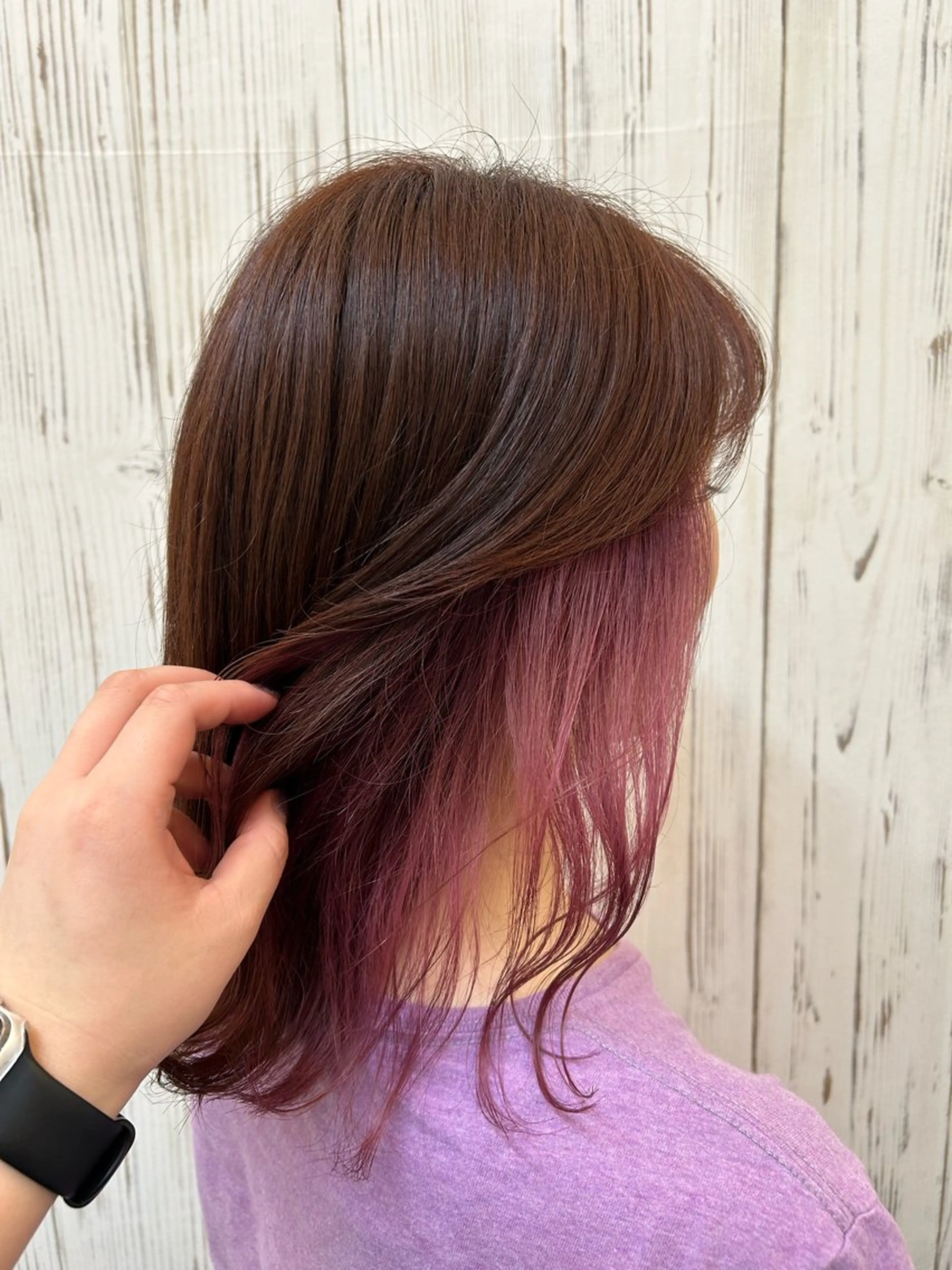 ミディアム カラー Picasso かせぎのヘアスタイル