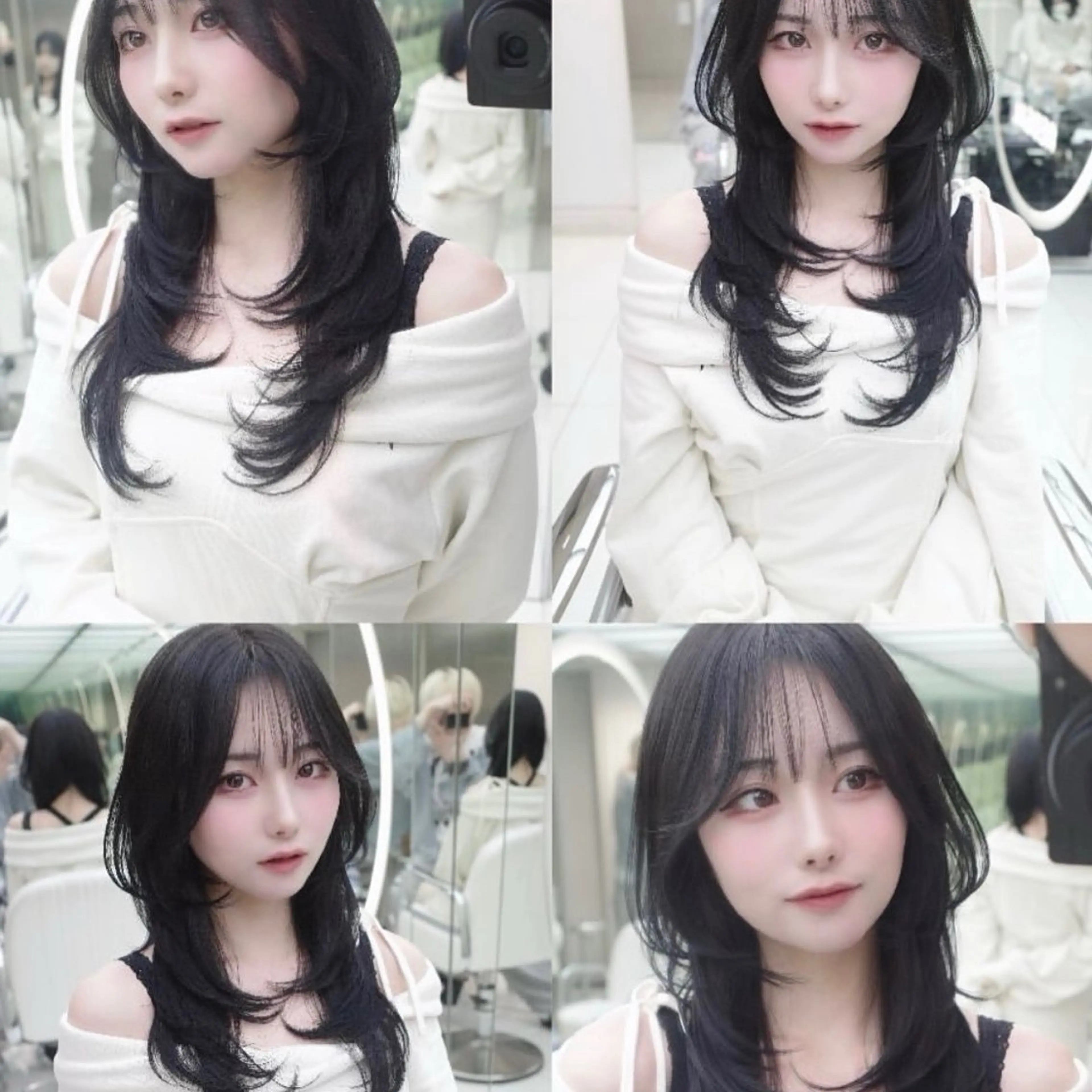 ロング くびれヘア 顔周りカット ハイレイヤー 韓国風ヘア レイヤーカット カット トリートメント Nao/ 大宮/レイヤーカットのヘアスタイル