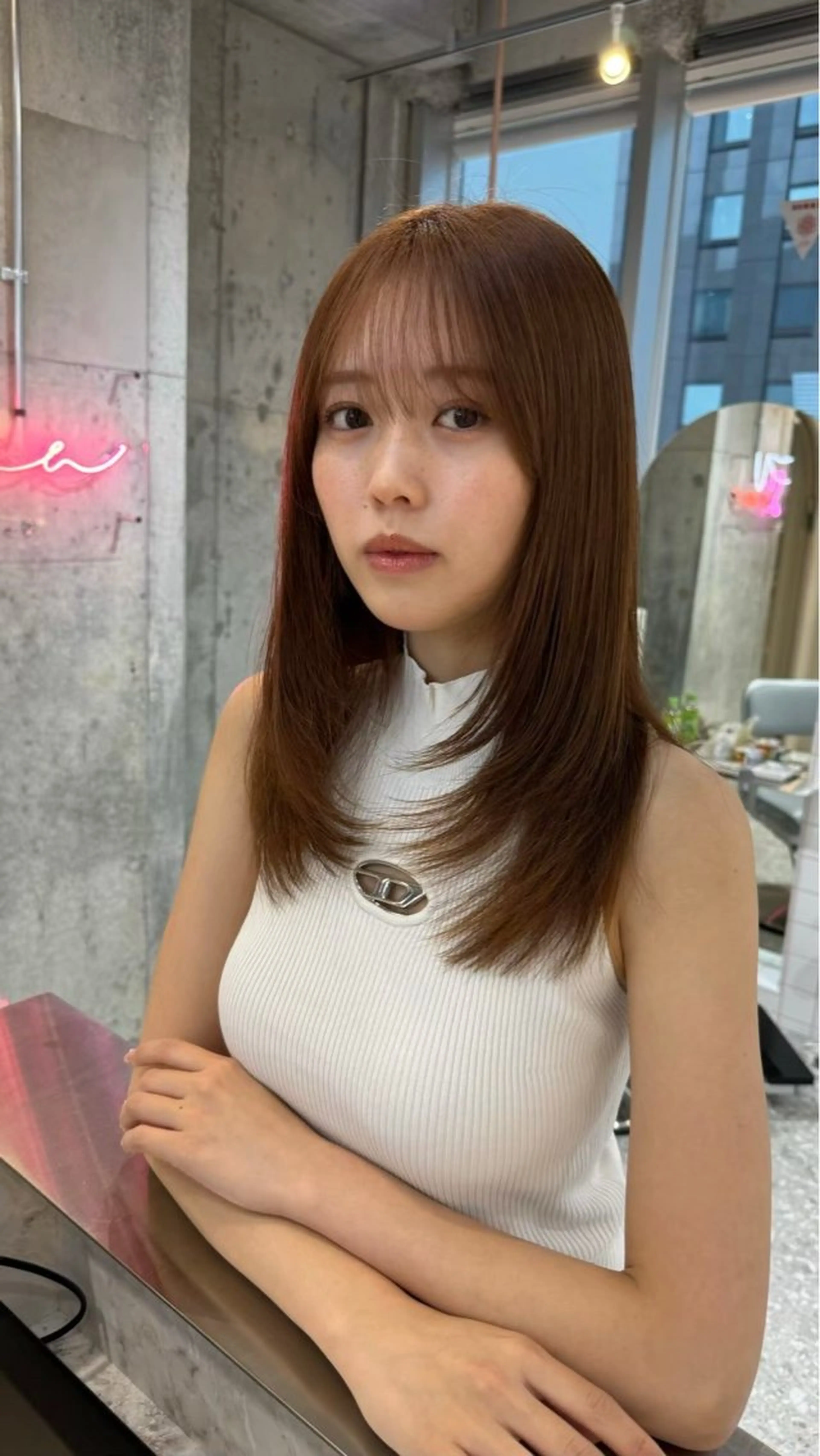 ミディアム カラー 🩶HARUKA/ ボブカット🩶のヘアスタイル