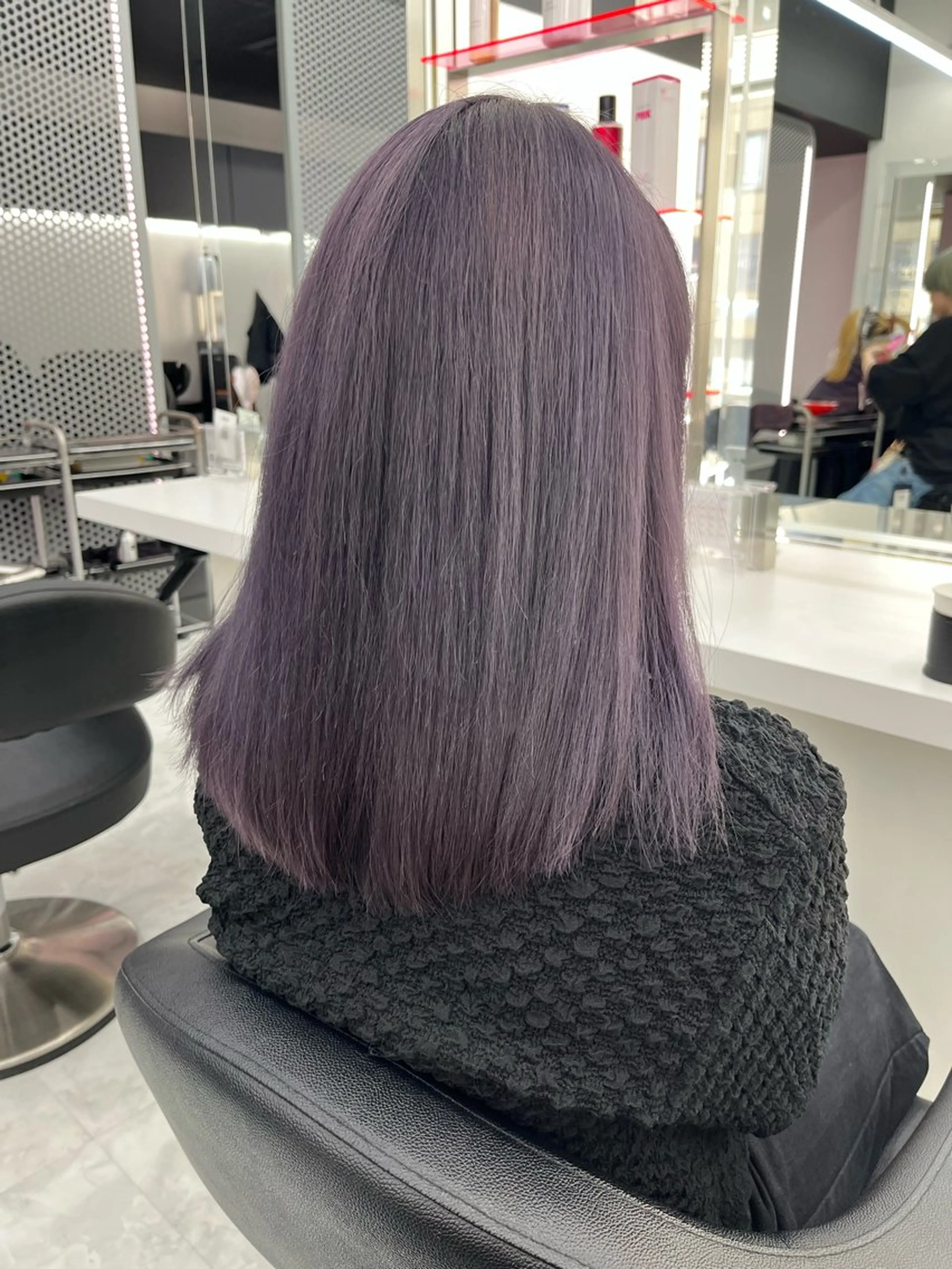 ロング カラー グレージュ ラベンダーカラー ラベンダーグレージュ ラベンダーグレー ヘアカラー 💖トレンド春夏 カラー💖FUTAのヘアスタイル