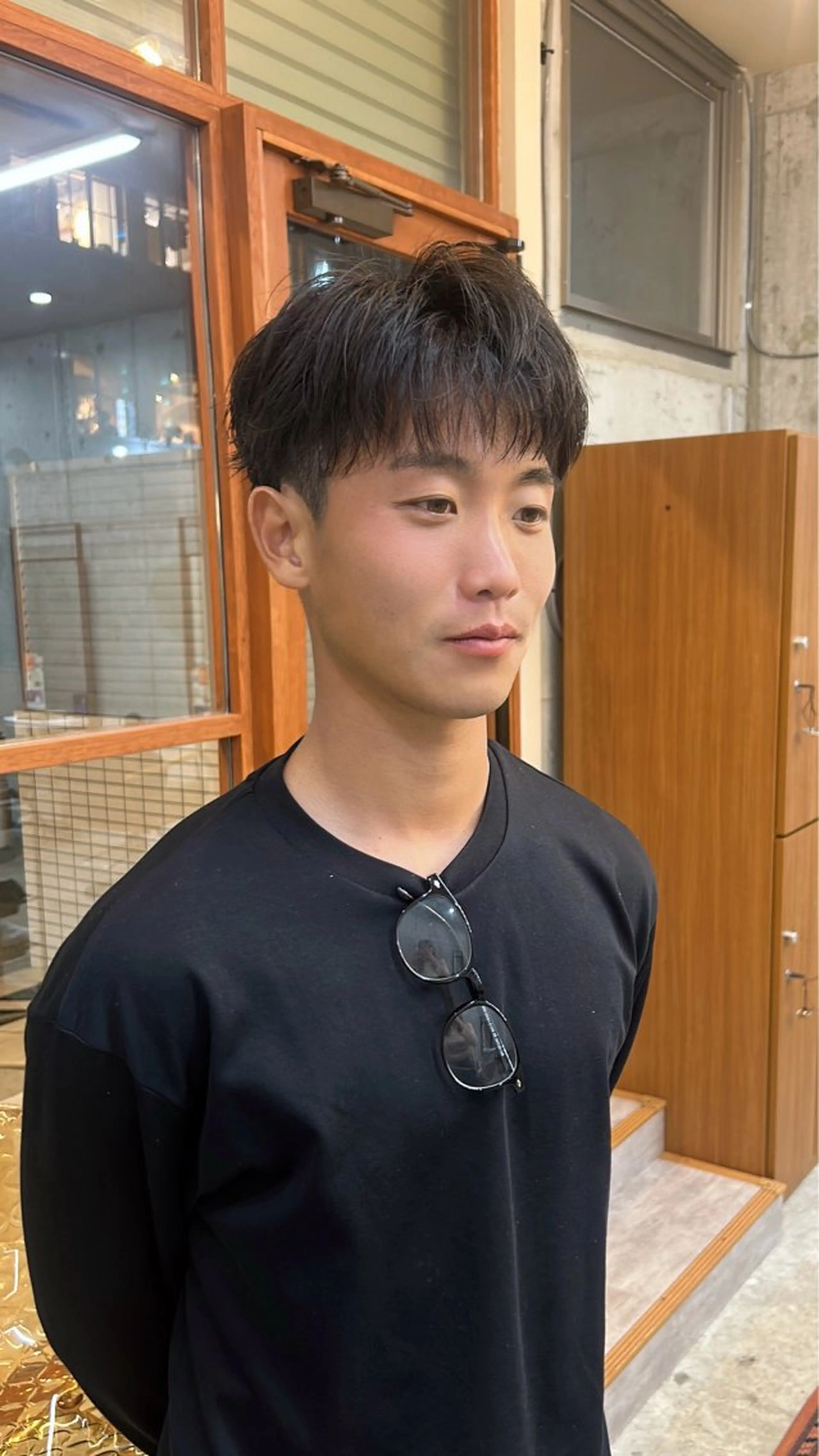 メンズ マッシュ カット カット・ブリーチ/ ふわあいりのヘアスタイル