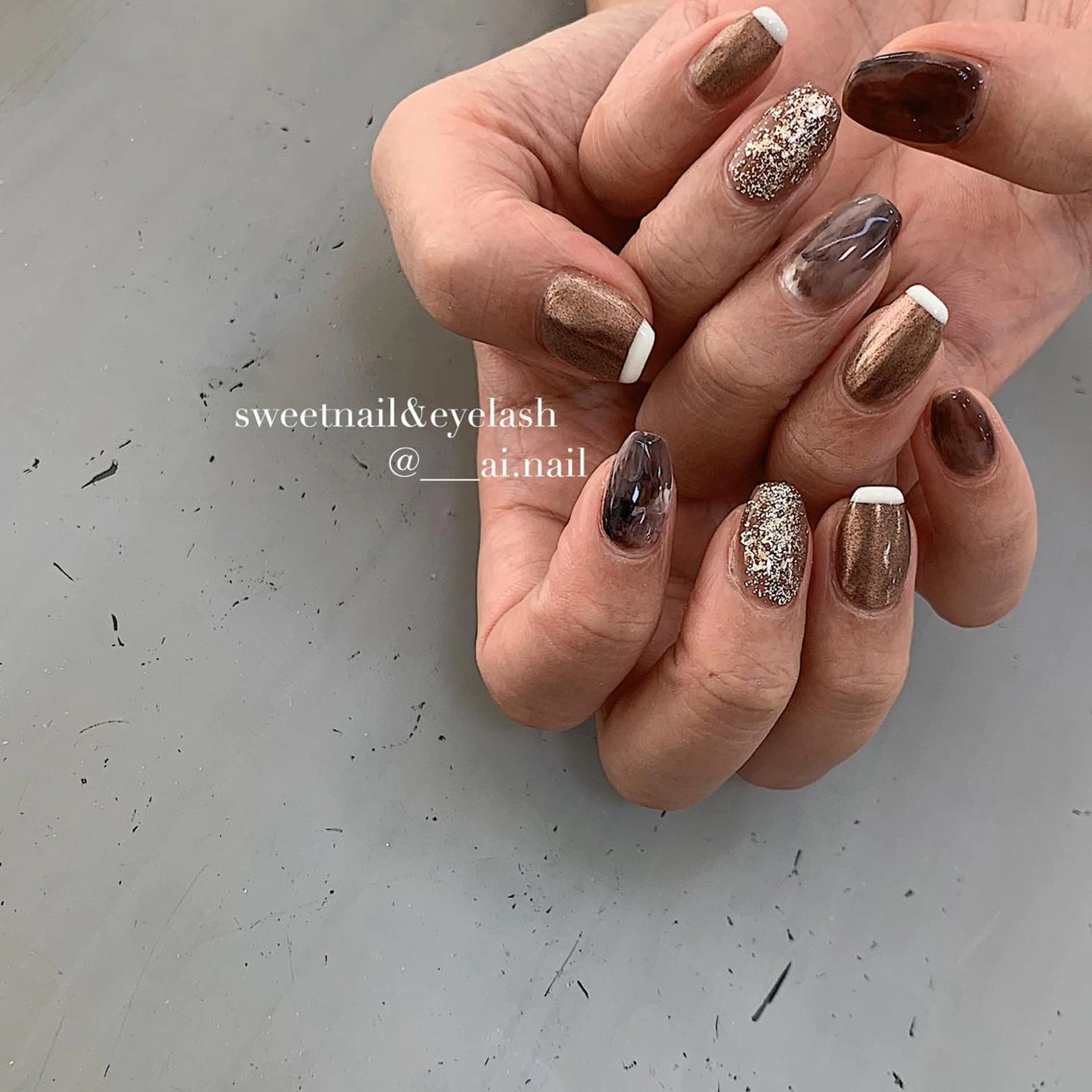 ネイル ハンドネイル 🍃伏見 / soL nail / aiのネイルデザイン