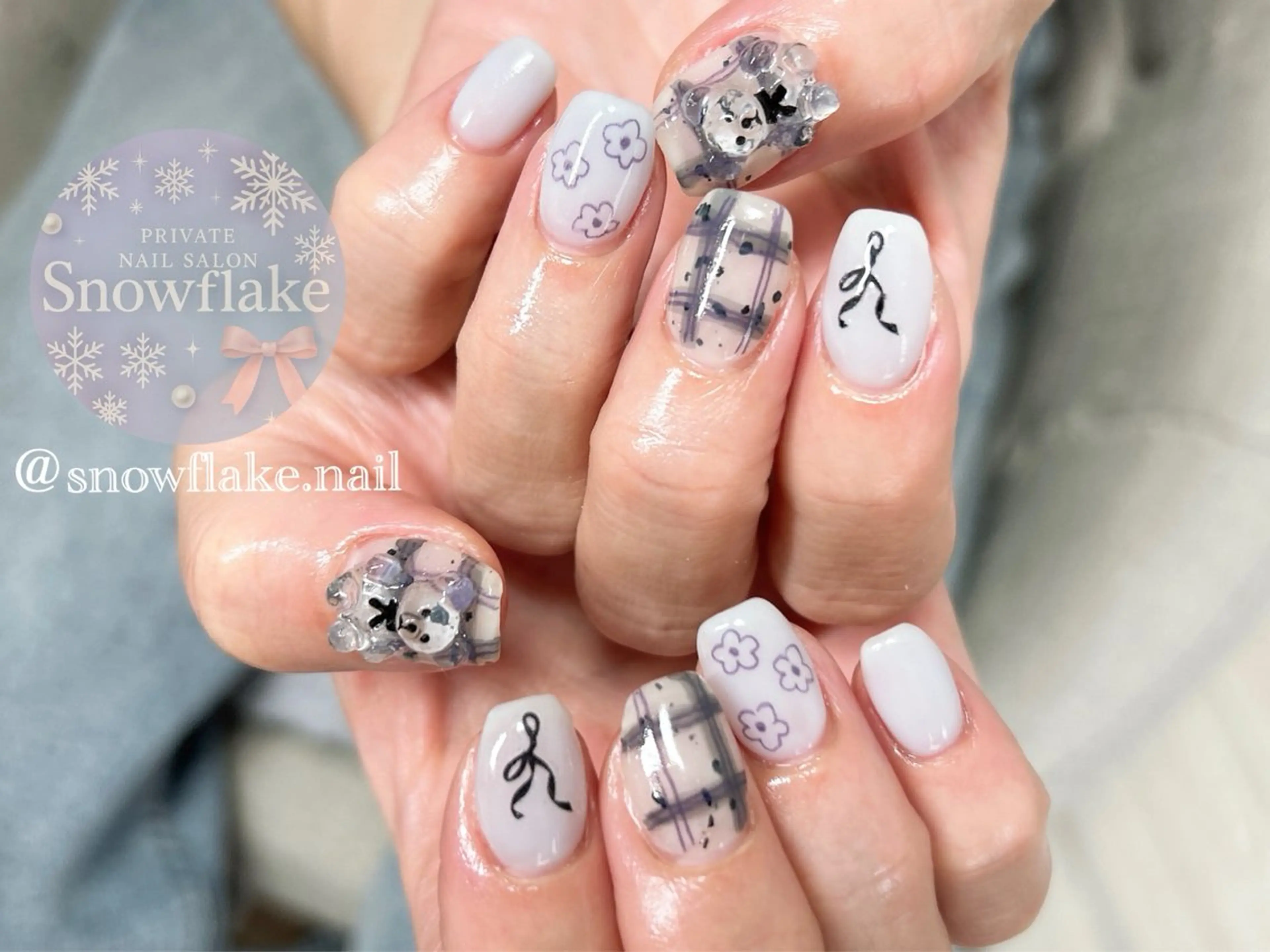 ネイル Snow flake 🫧YUKIのネイルデザイン