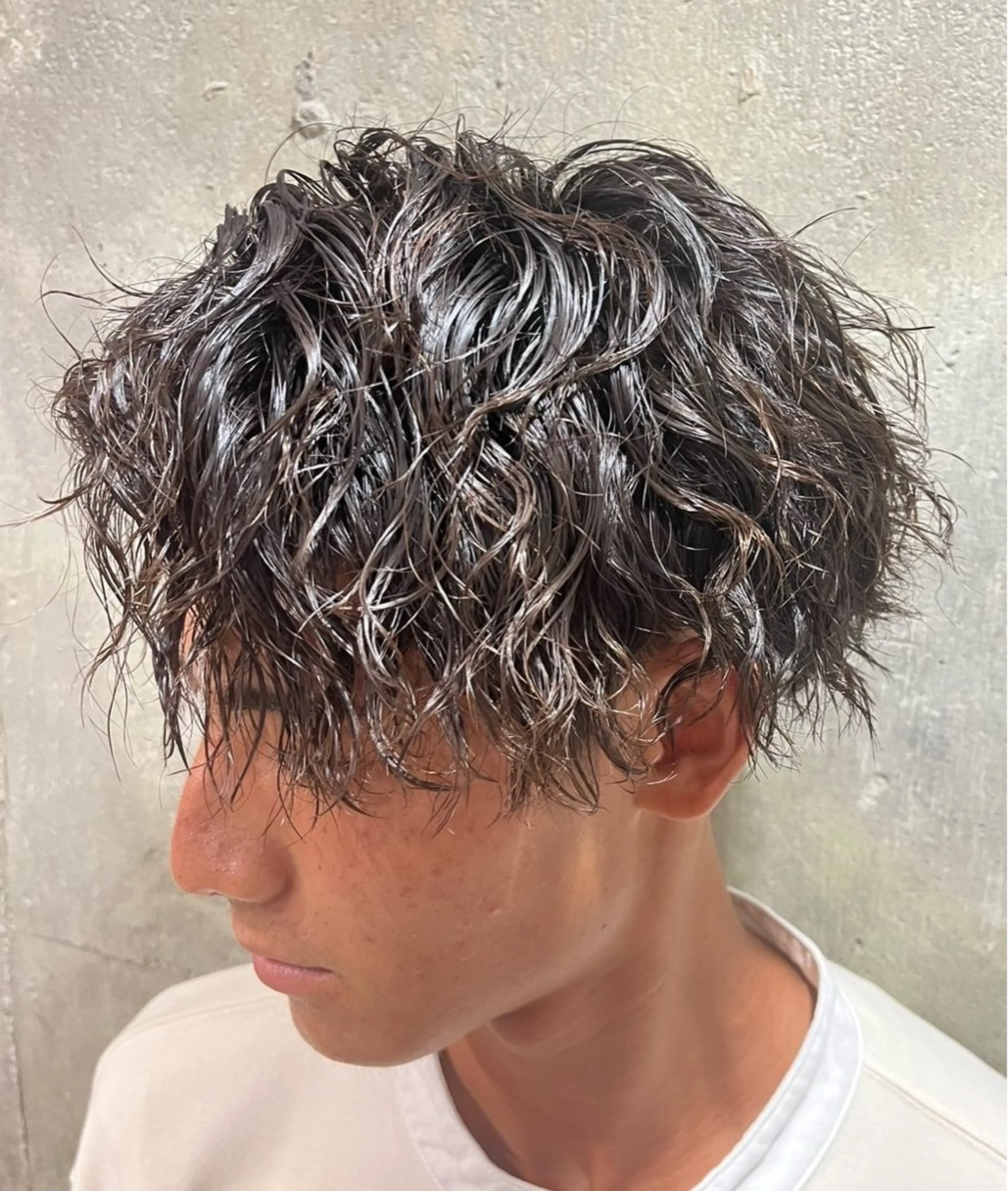 パーマ メンズ 窪田 欣恭のヘアスタイル