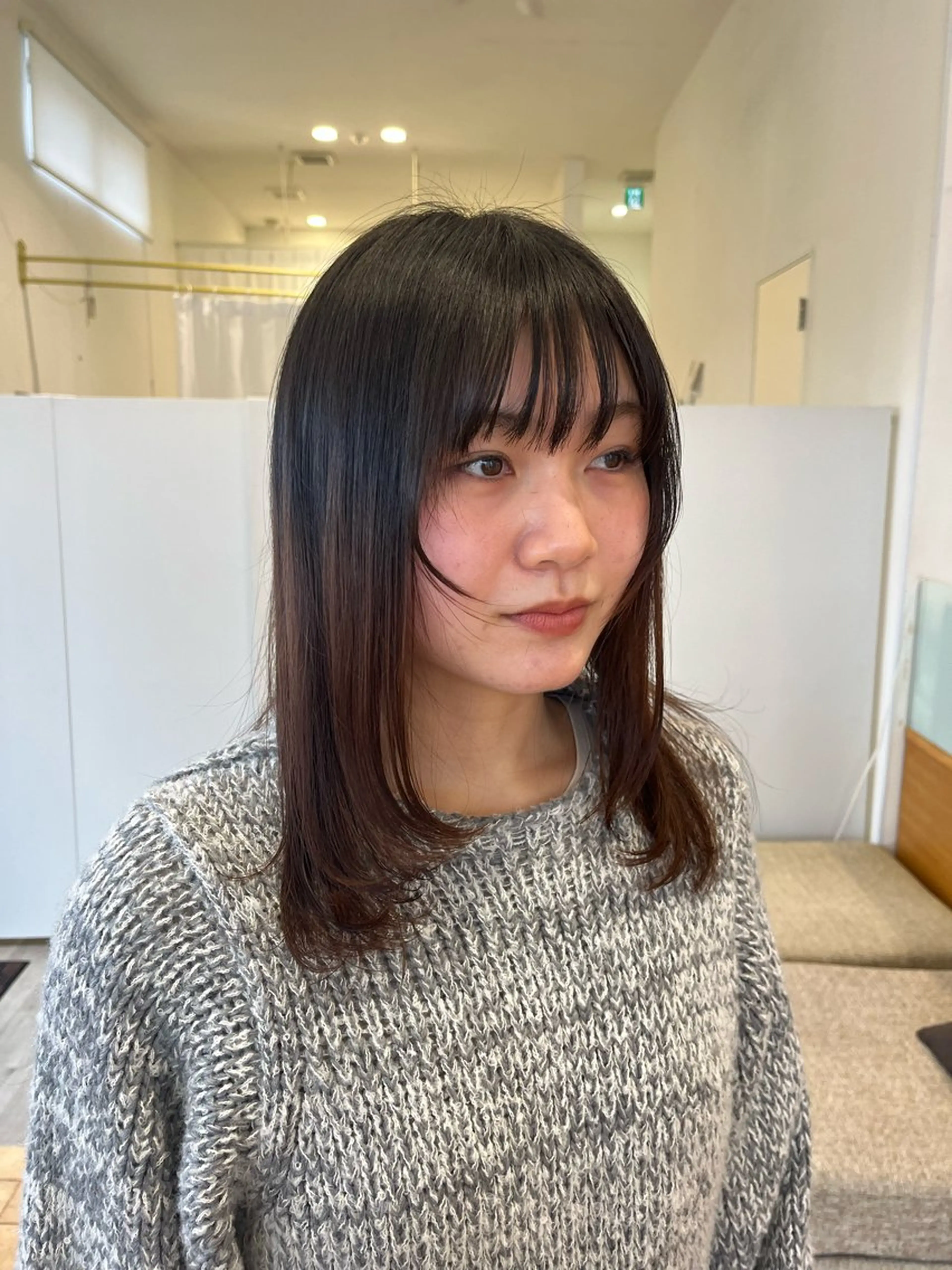 セミロング 宇都宮 そらのヘアスタイル
