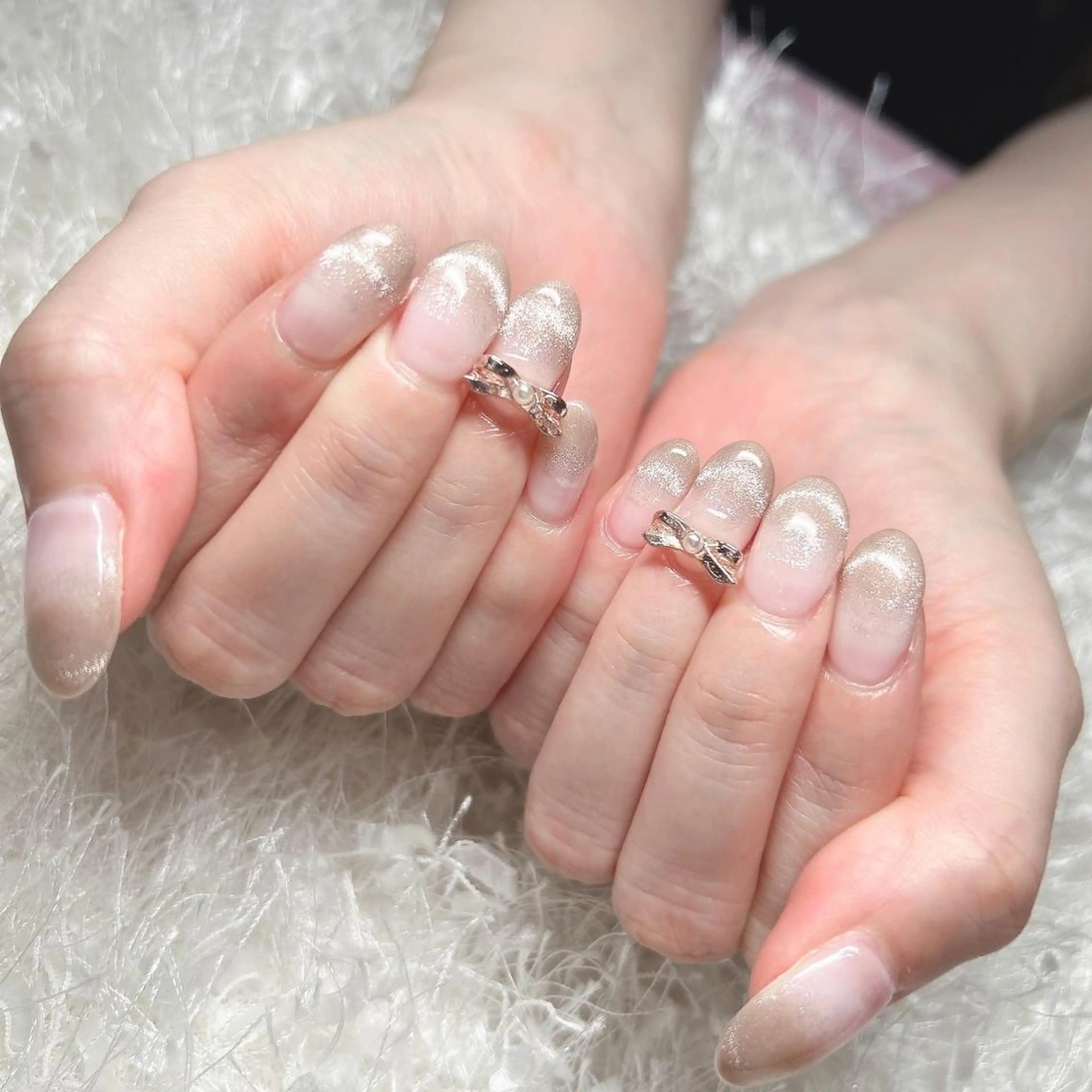 ネイル 長さ出し フットネイル フレンチネイル ジェルネイル グラデーション ハンドネイル Nail&eye Belire 新宿のネイルデザイン