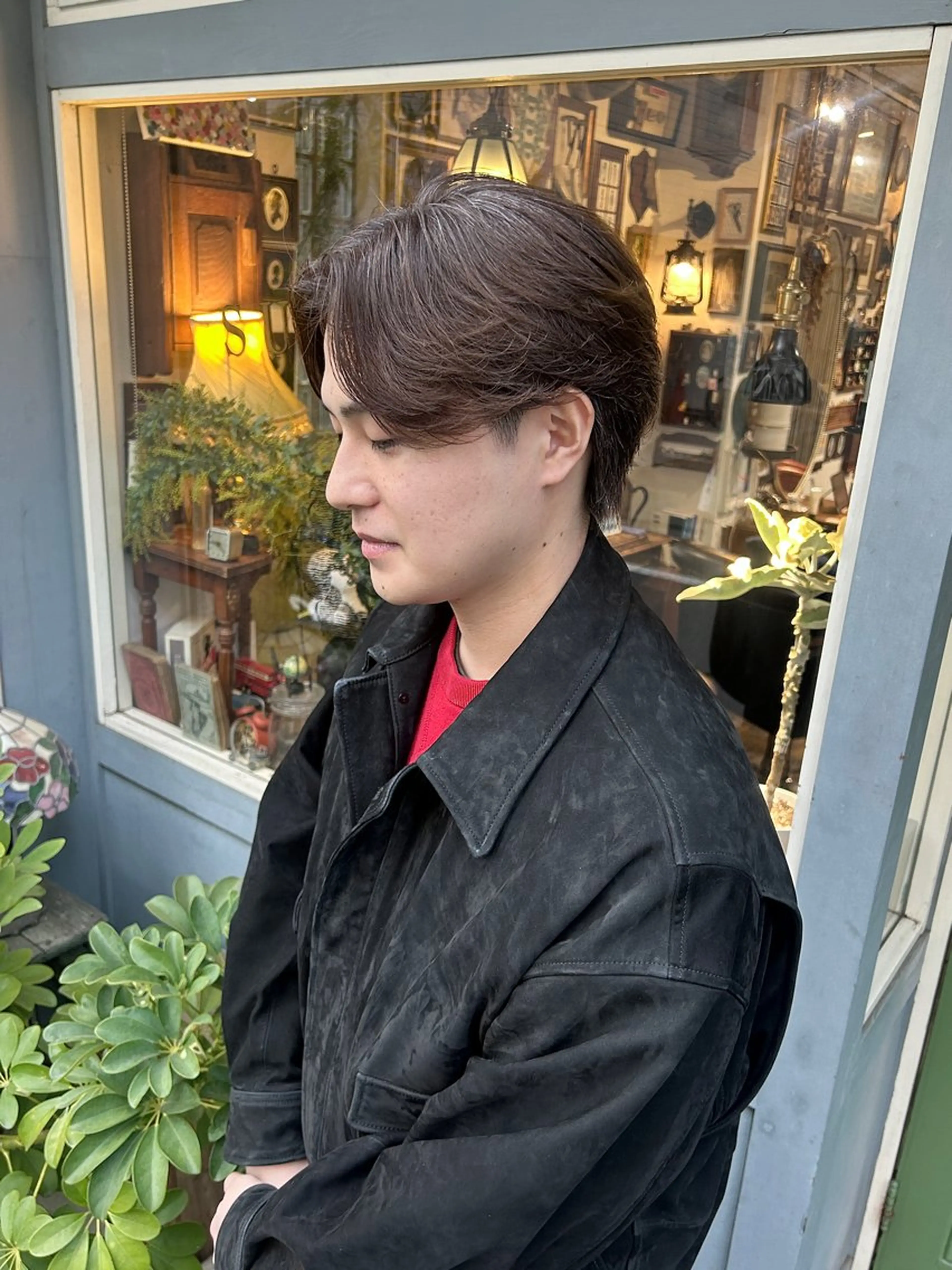 ショート パーマ メンズ メンズパーマ カット パーマ 清水千優/パーマ/透 明感カラー/メンズのヘアスタイル