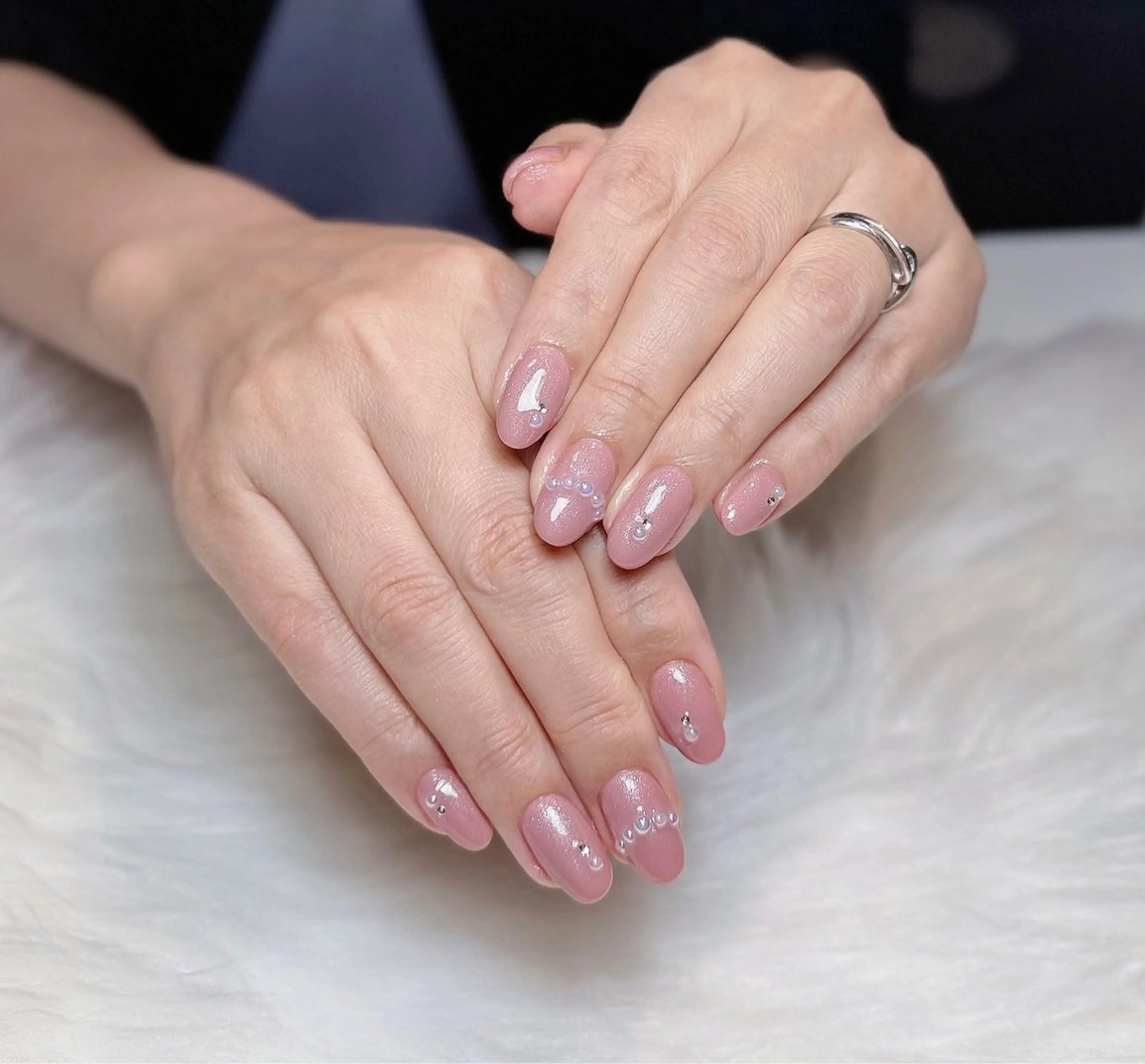 ネイル オーロラネイル チークネイル フットネイル フレンチネイル ジェルネイル Nichi Nailsのネイルデザイン