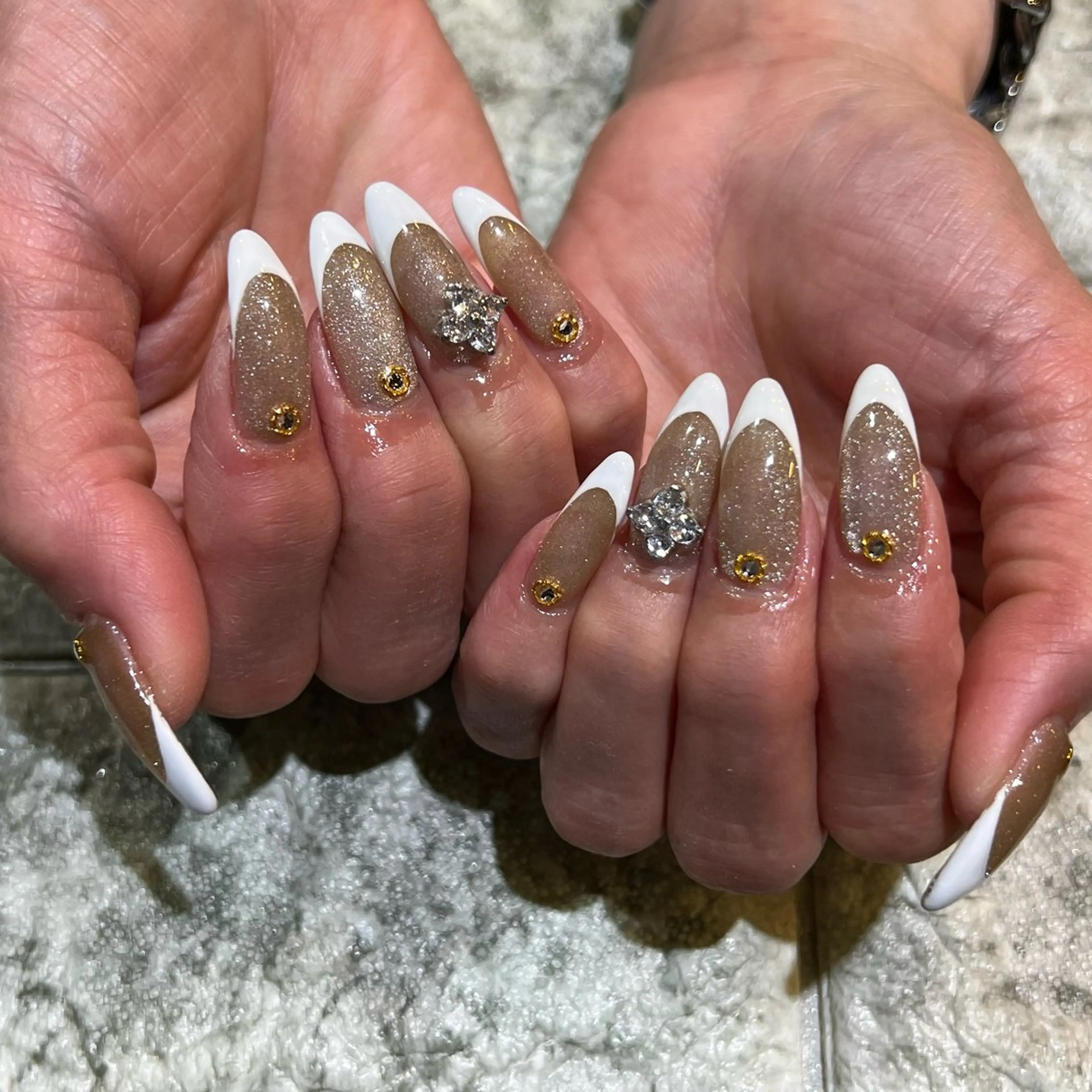 ネイル ハンドネイル アクリルスカルプ𓆈 RounGe町田店のネイルデザイン