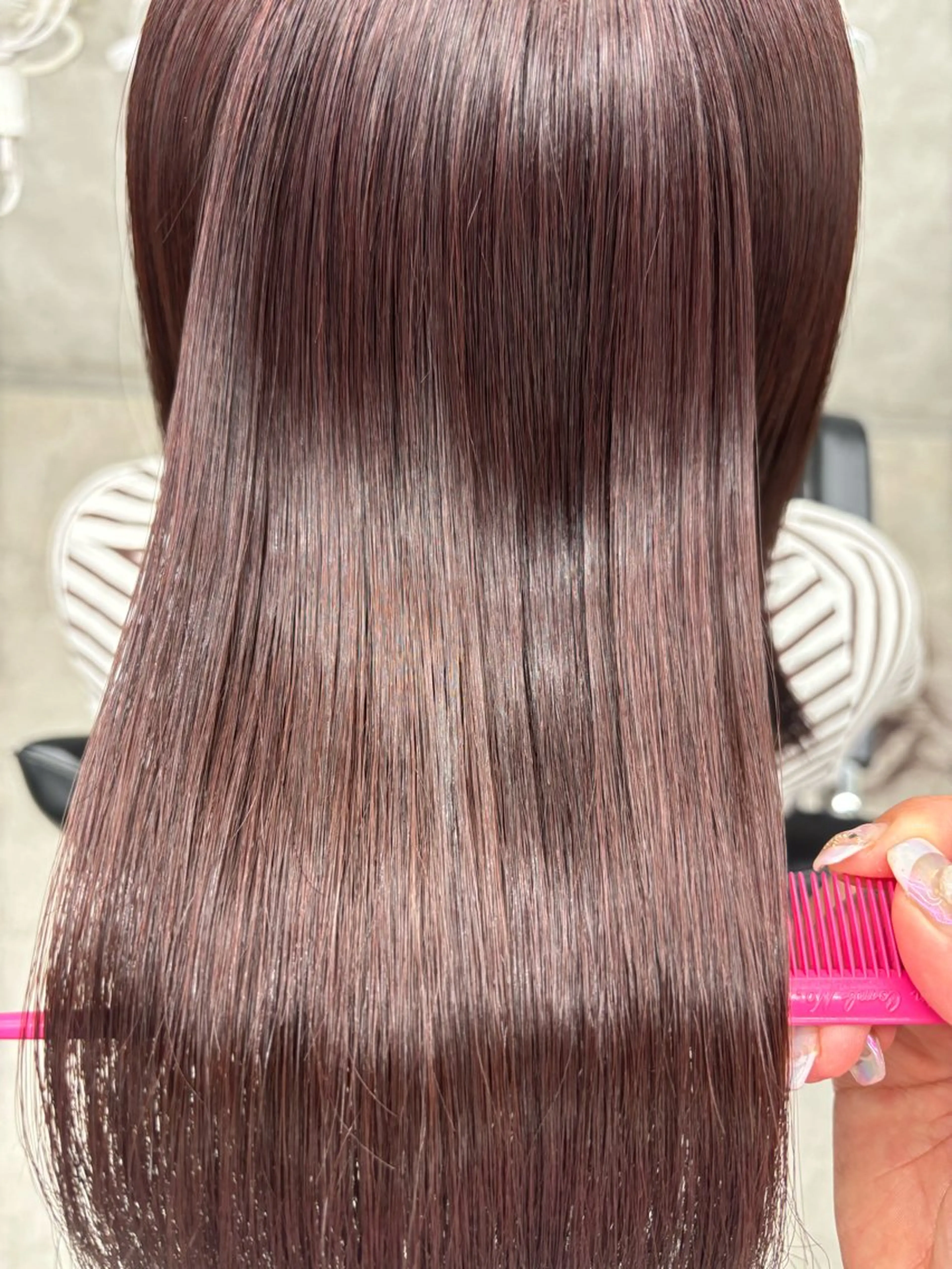 ロング カラー 髪質改善 縮毛矯正 トリートメント すぐ巻ける縮毛矯正 🍀勝倉　麗のヘアスタイル