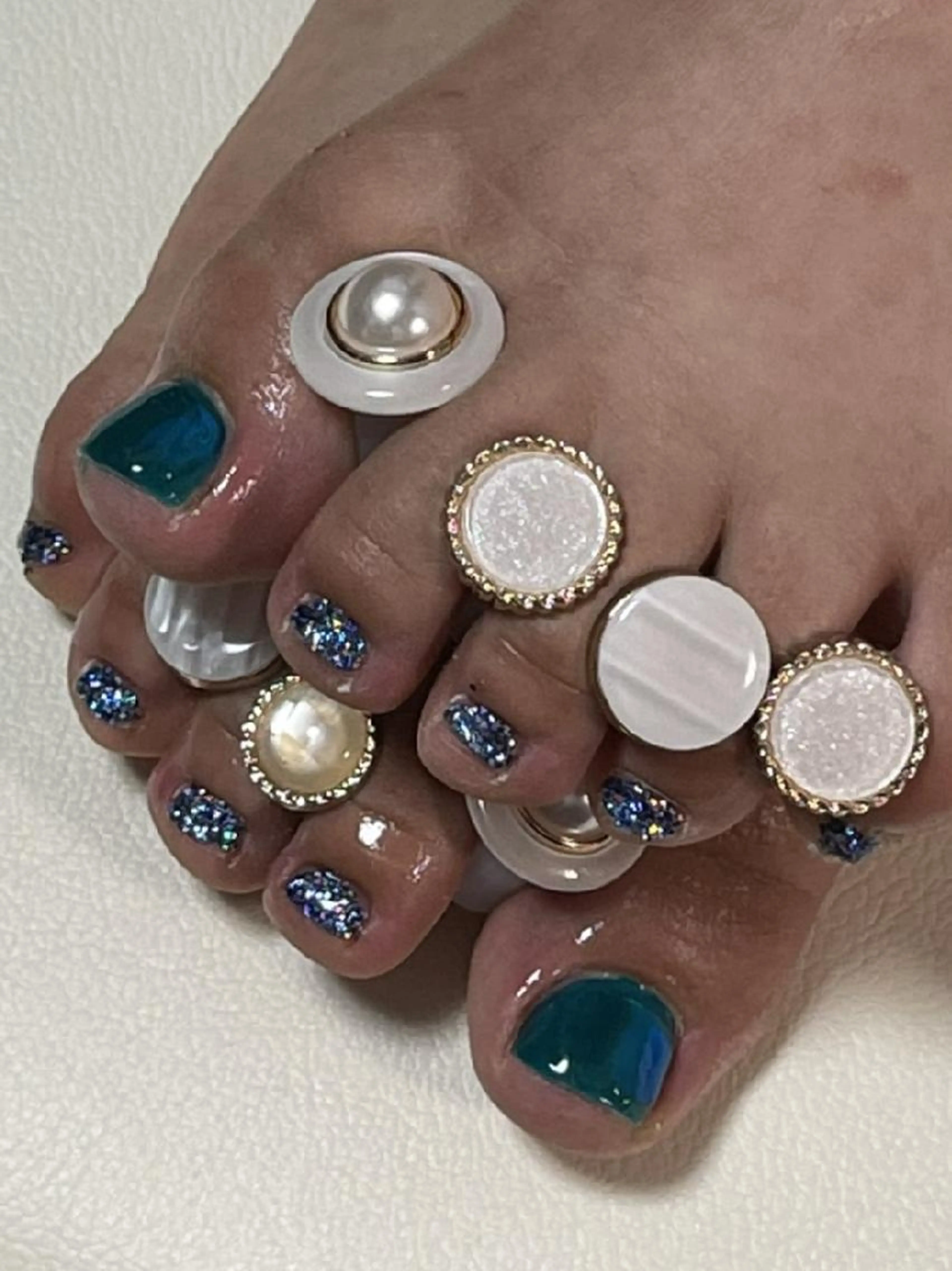 オフなし　フットジェルネイルの写真