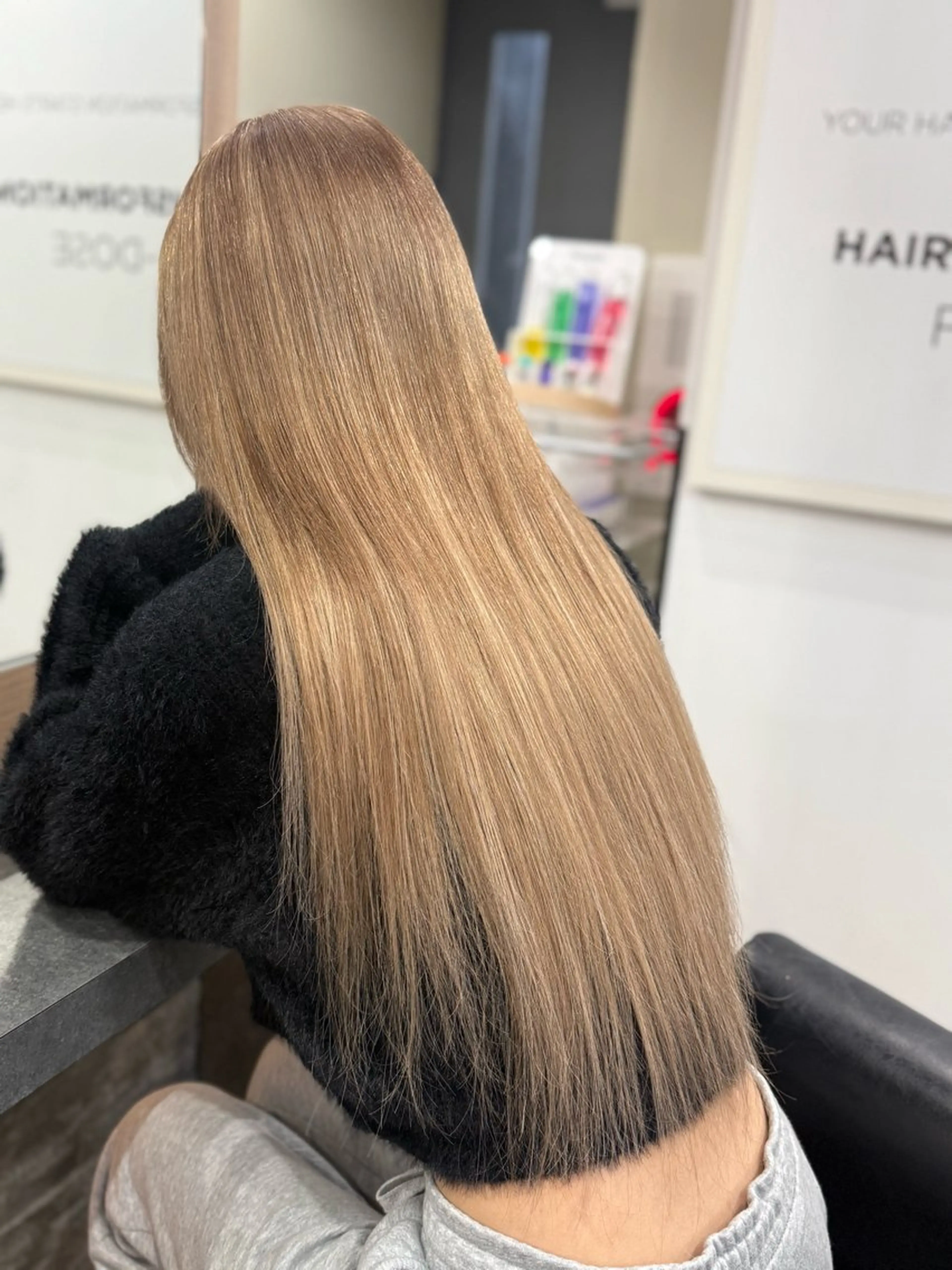 ロング ヘアカラー エクステ ハイトーン/エクステ 横浜/RIEのヘアスタイル