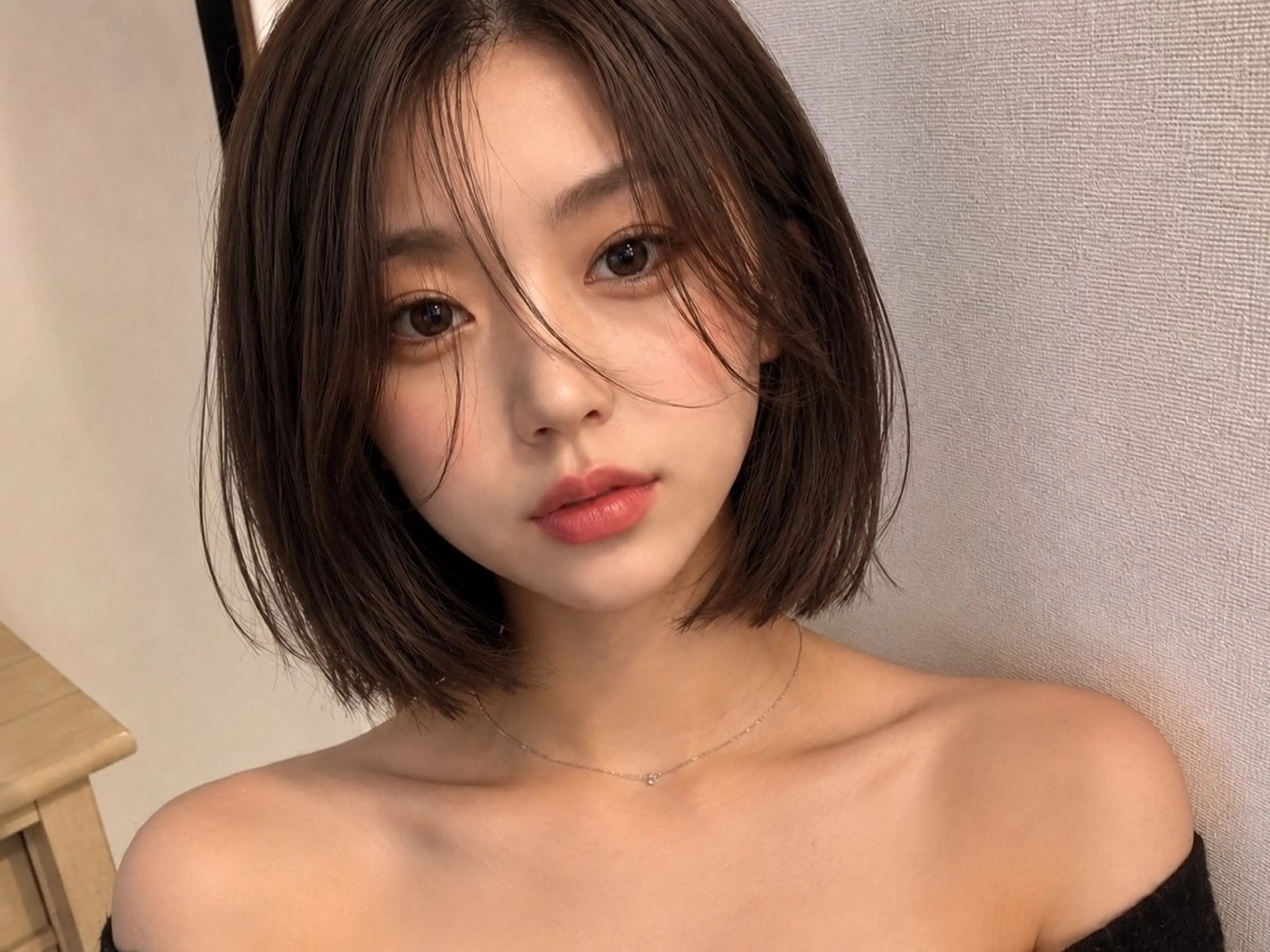 ミディアム ボブ honoka💄💋 ワンカラー/髪質改善のヘアスタイル