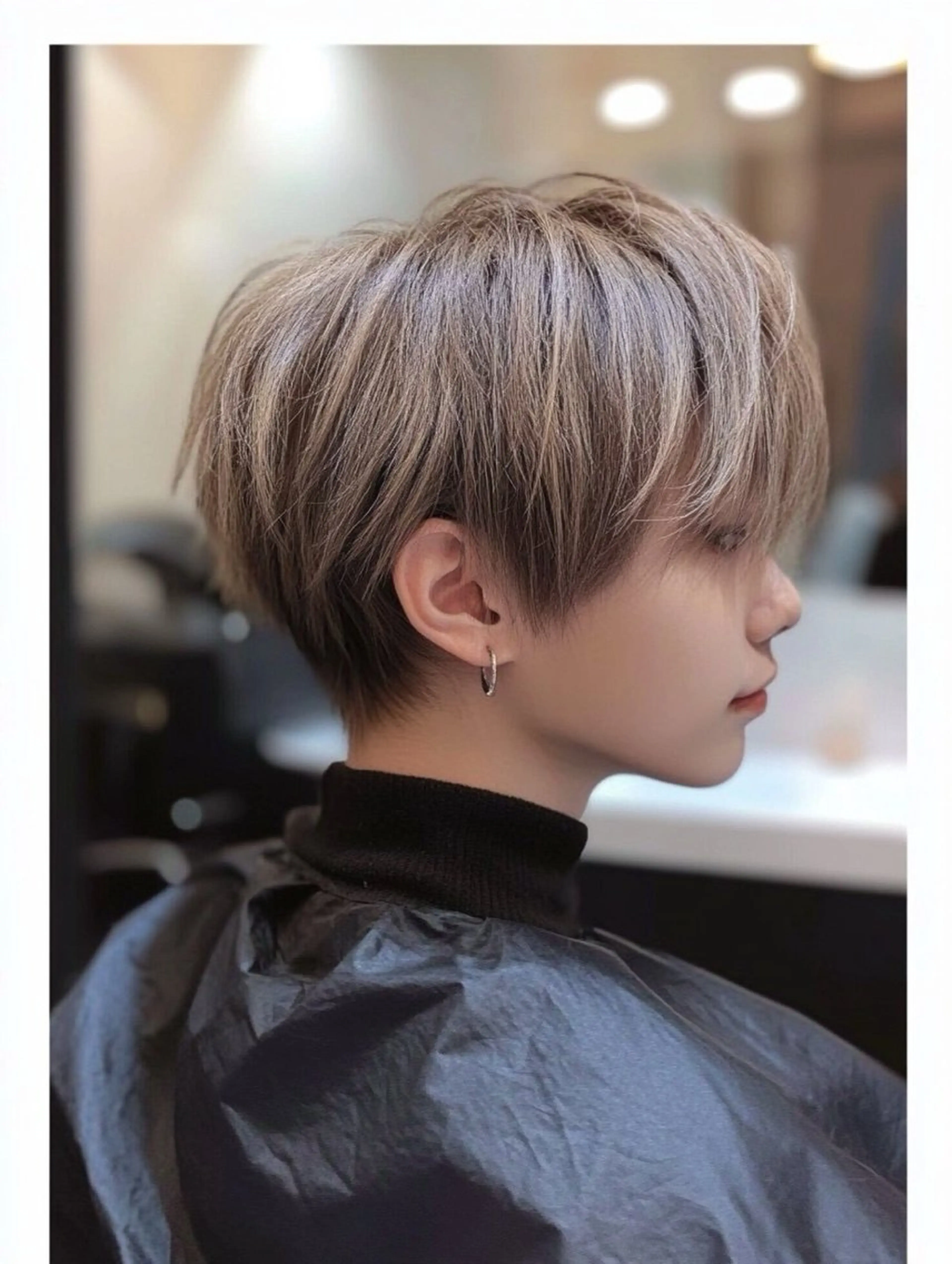 ショート カラー メンズ 優作 香椎カラー縮毛矯正のヘアスタイル