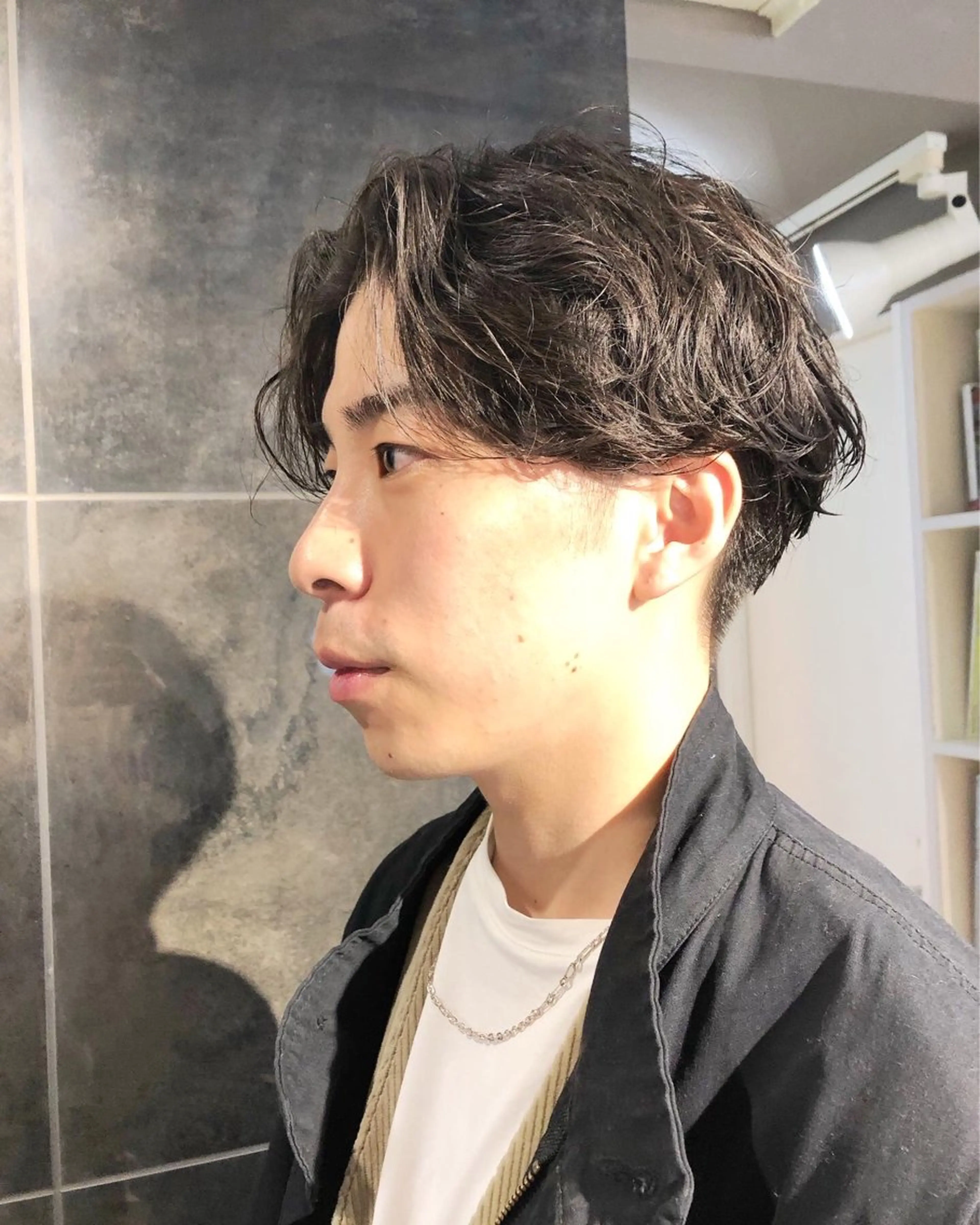 パーマ ヘアアレンジ メンズ カット パーマ トリートメント ヘアセット ainico+所属・メンズ特化✂️栗原 侑也のヘアスタイル