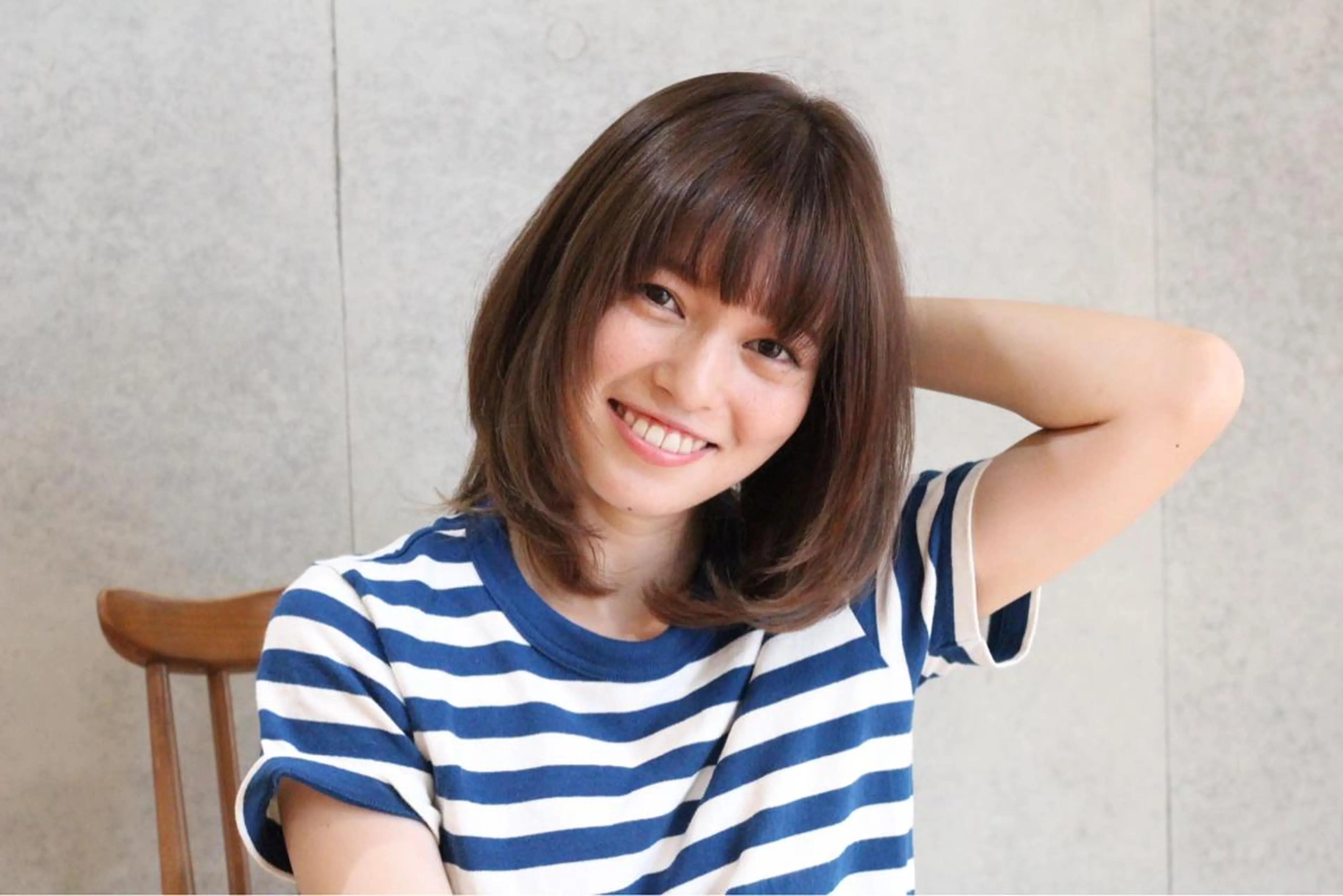 ミディアム パーマ Sara所属・鈴木 悠史のヘアスタイル