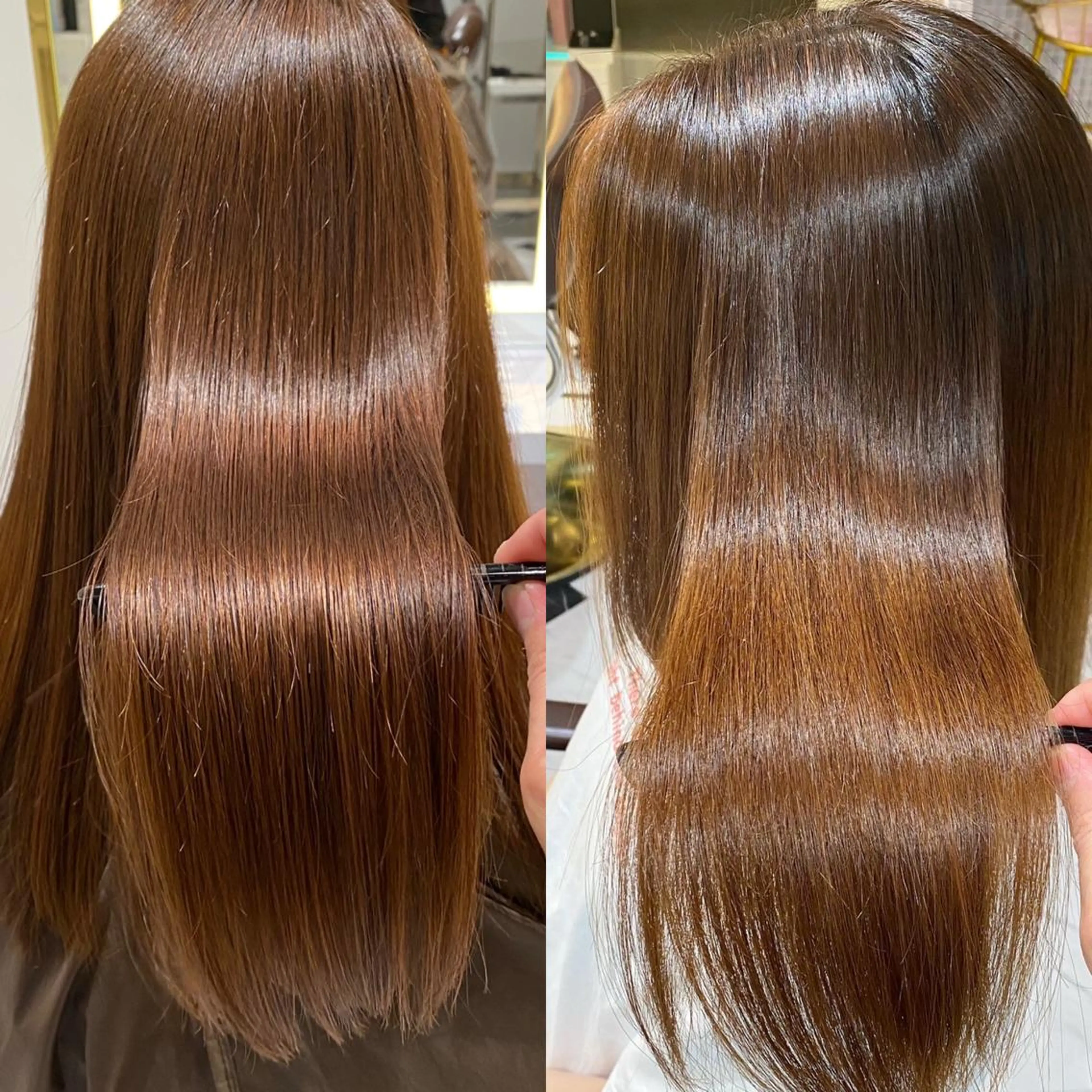 セミロング カラー 髪質改善 トリートメント 梅田中崎町髪質改善 /オキヒロト/エコルのヘアスタイル