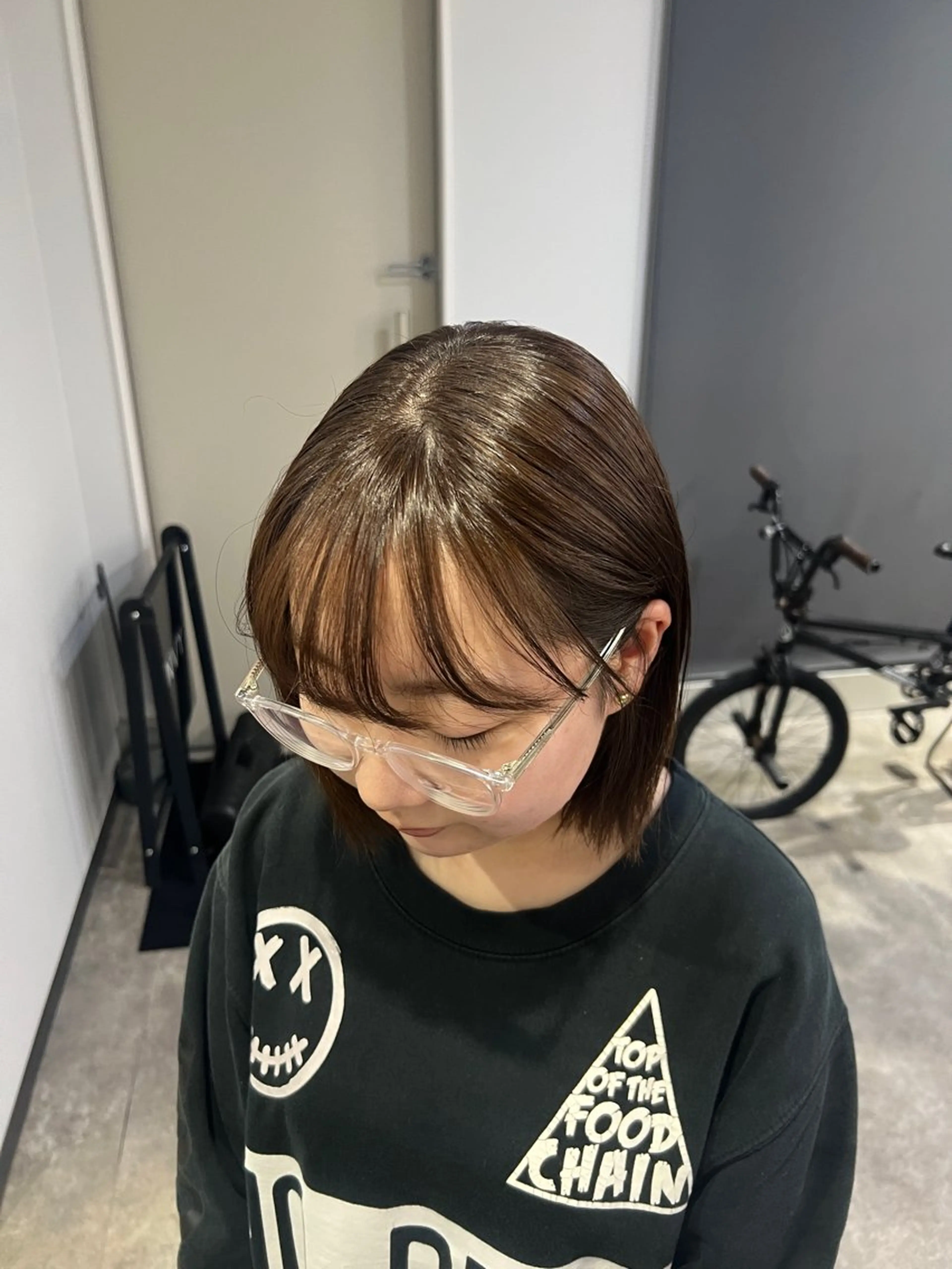 ミディアム 宮城 萌のヘアスタイル