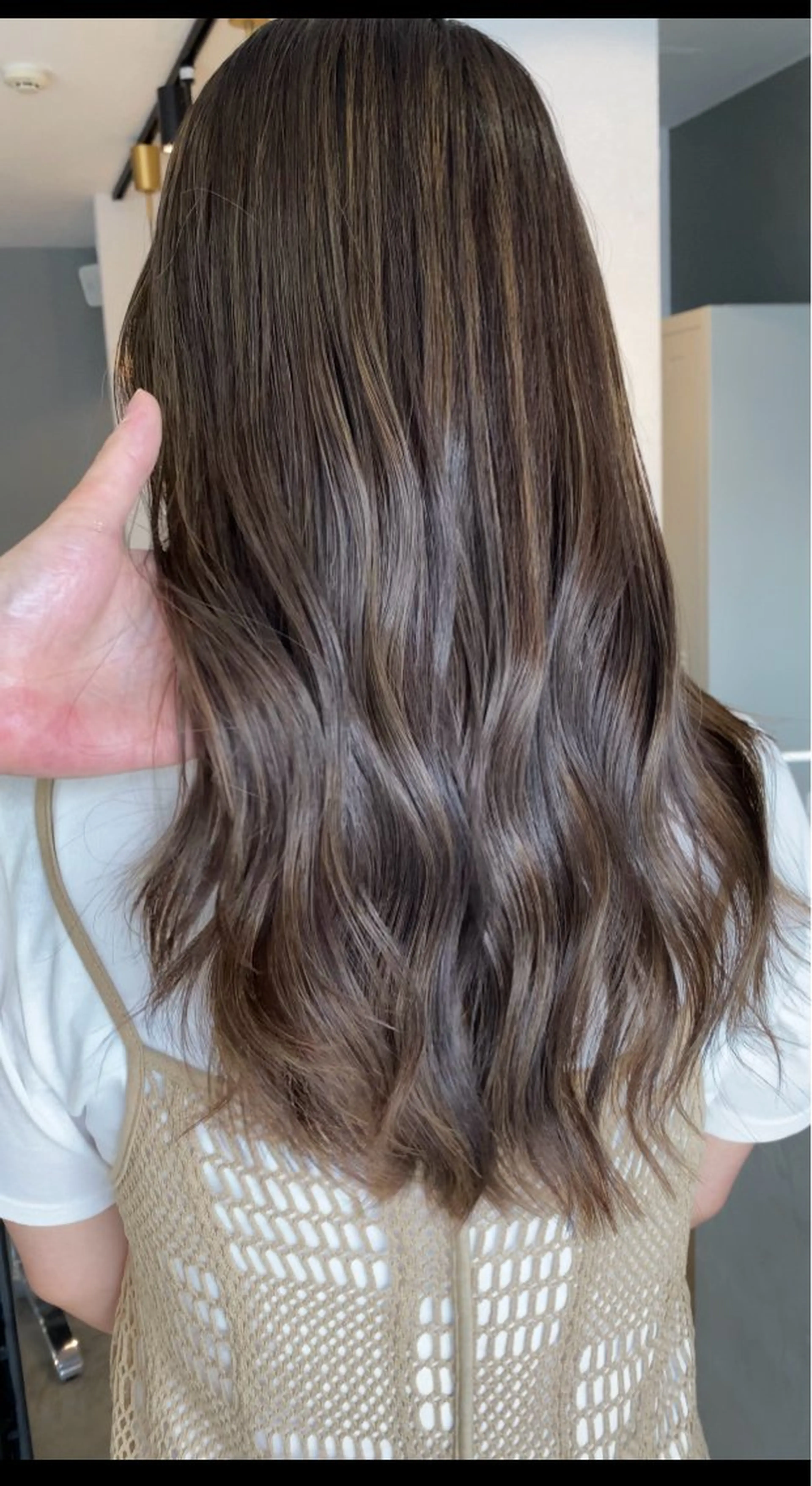🎖️1番人気🎖️カット+透明感カラー+髪質改善トリートメントの写真