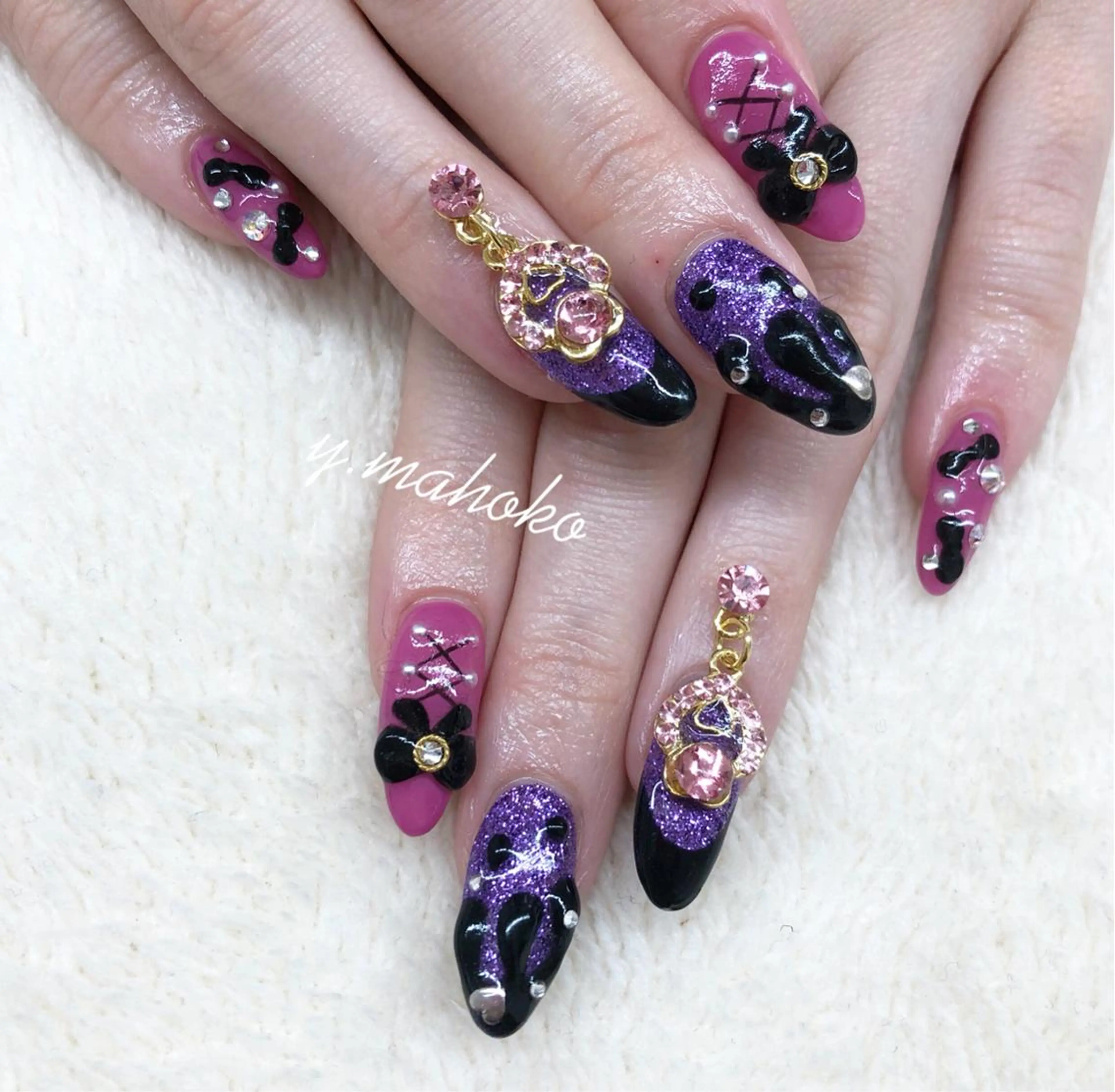 ネイル ハンドネイル She nail studio 原宿所属・パラジェル有/ スカルプ/mahoのネイルデザイン