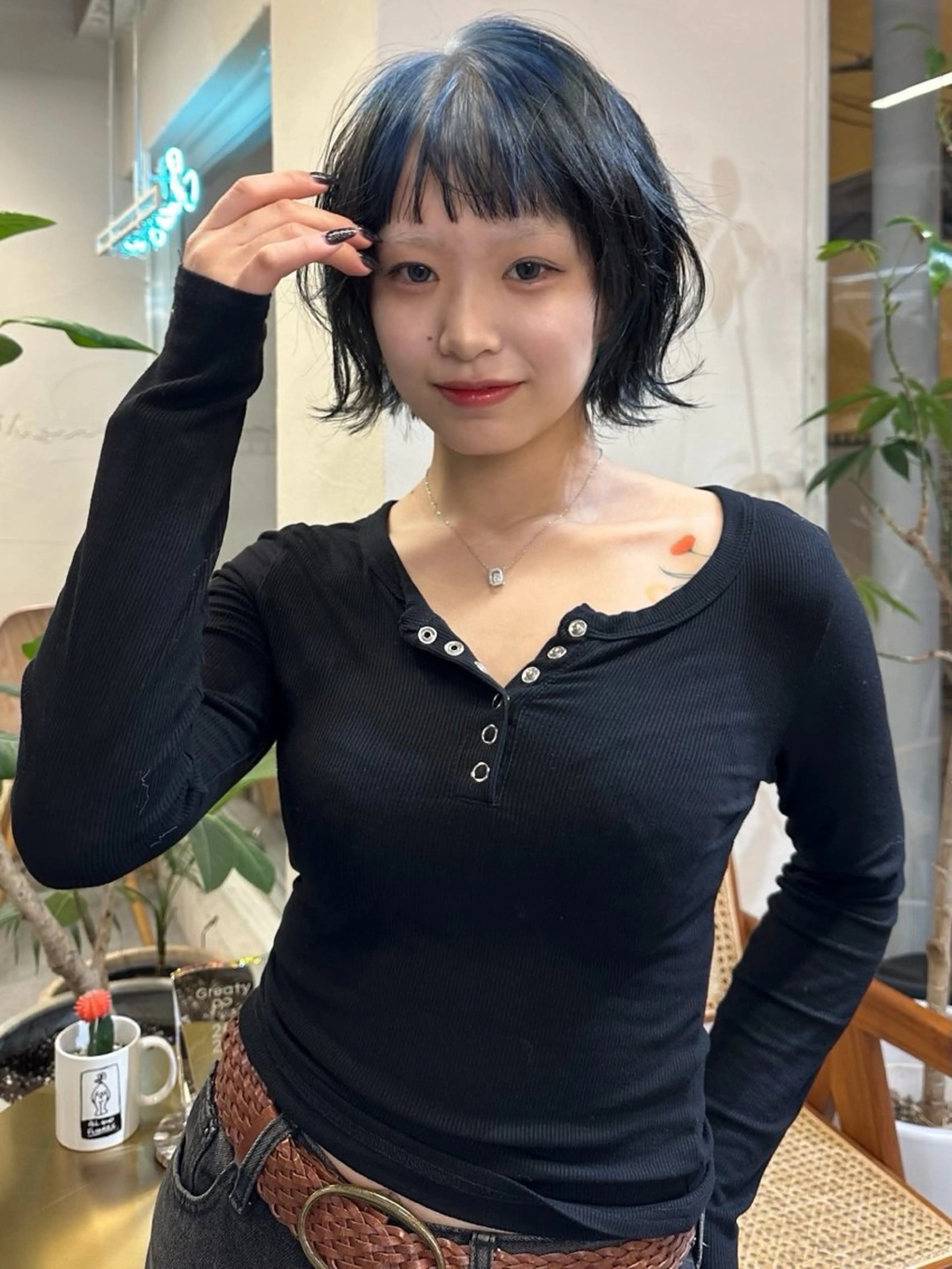 ショート カラー カット ヘアカラー トリートメント ハイトーン×似合わせ 🌱中川慎之介のヘアスタイル