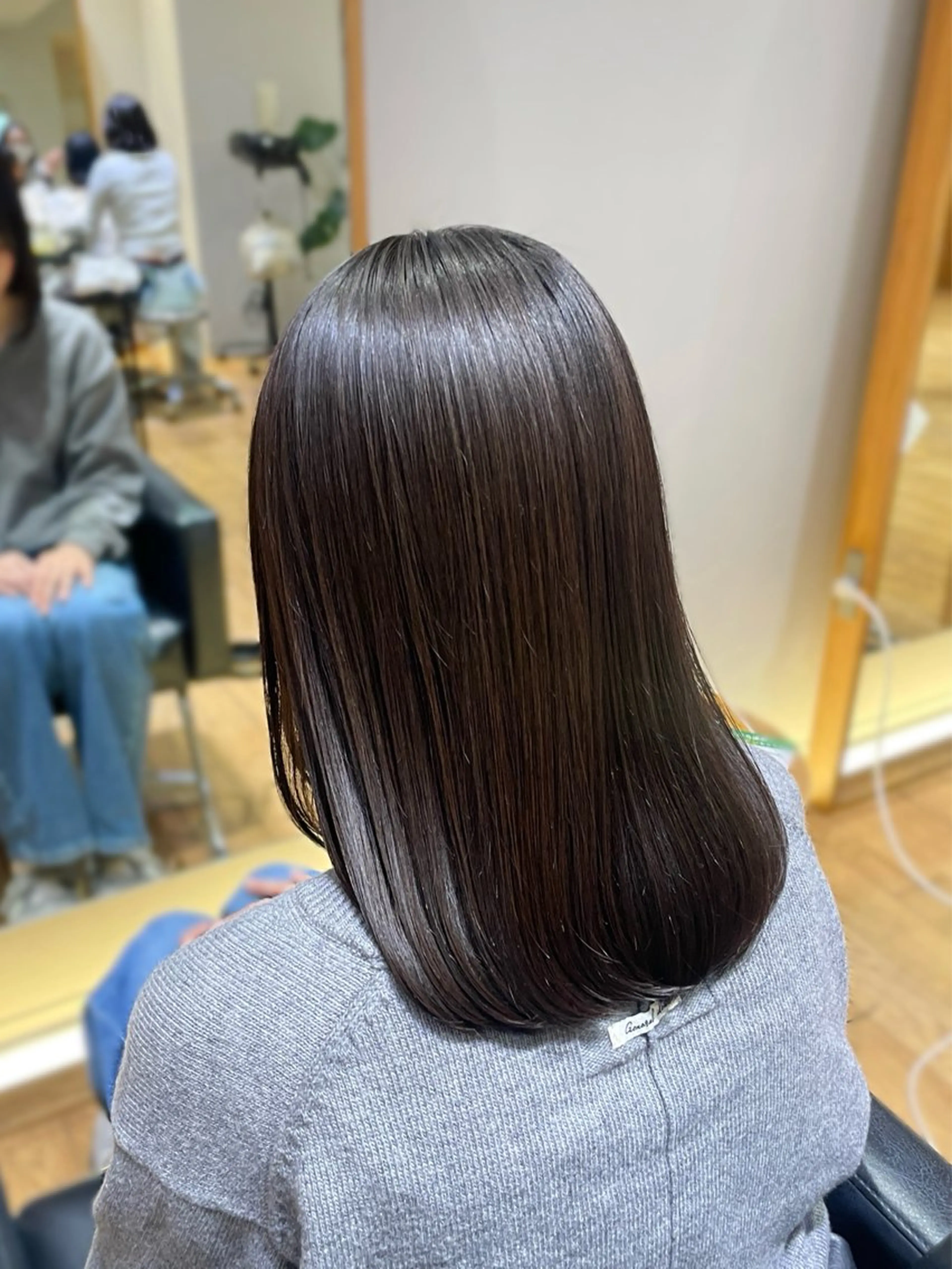 ミディアム パーマ 縮毛矯正 縮毛矯正 縮毛矯正/レイヤー 🌙児玉光瑠のヘアスタイル