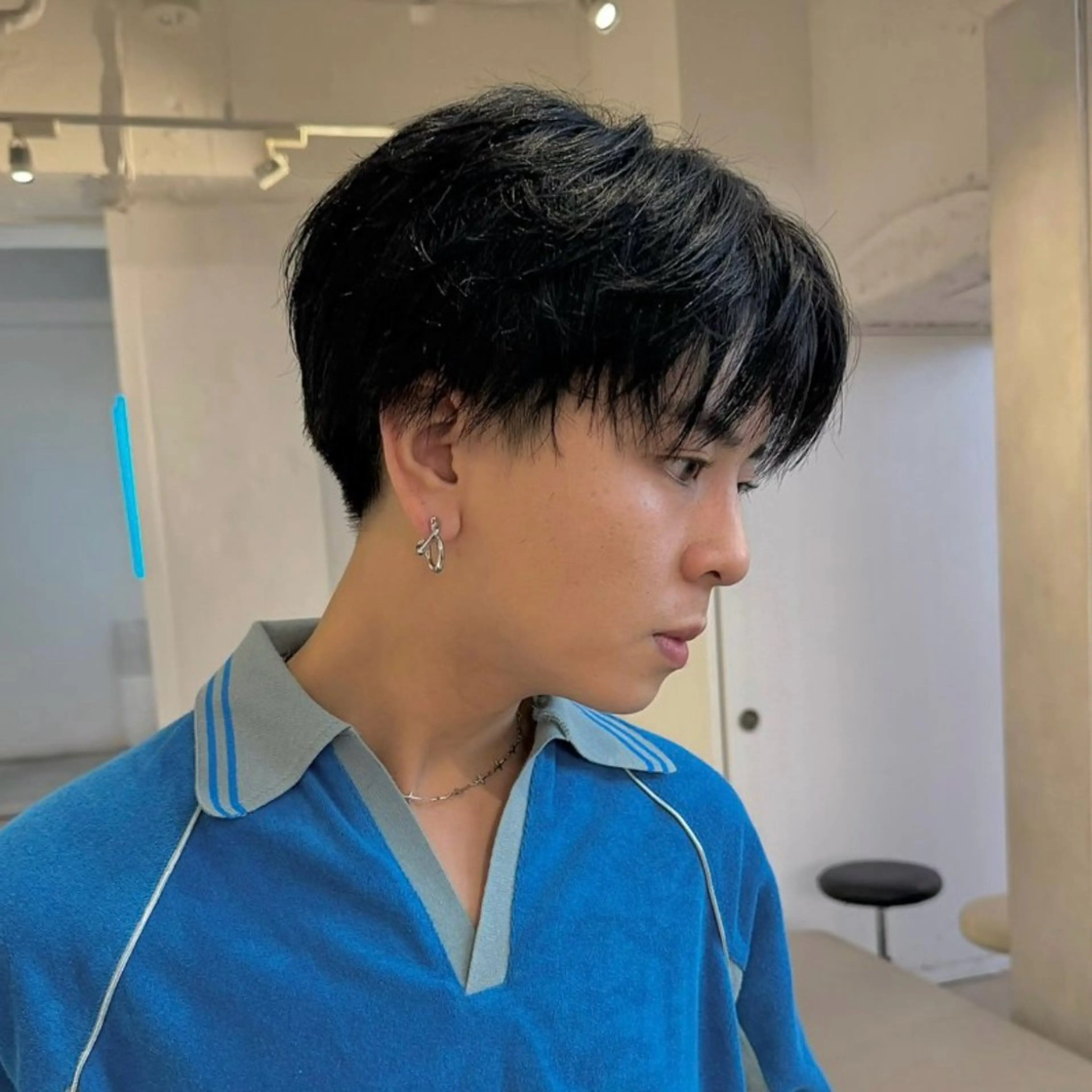 ショート メンズ カット ハイトーン/パーマ/ メンズ / 櫻本🌐のヘアスタイル