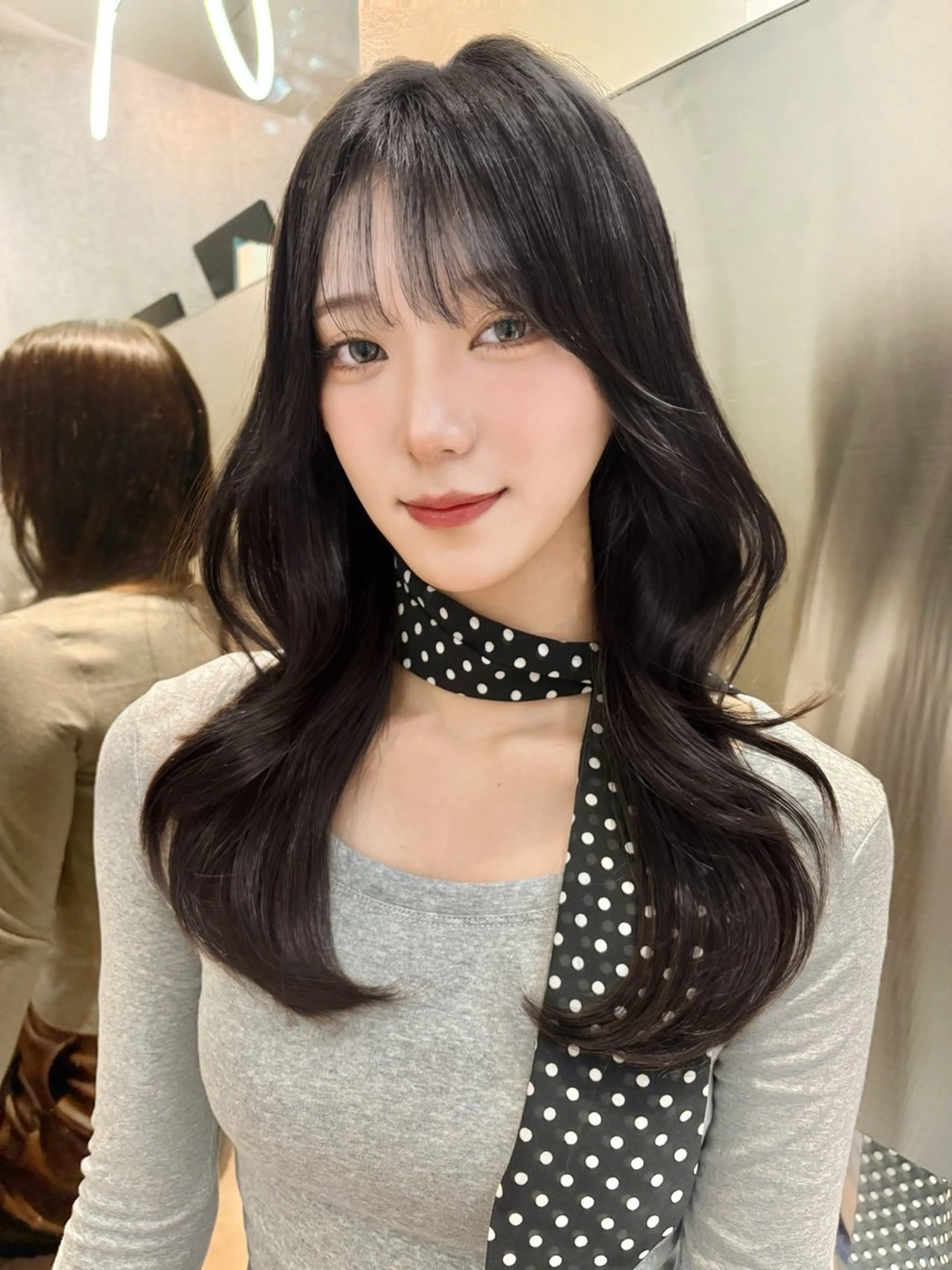 ロング ヘアアレンジ 縮毛矯正 カット 縮毛矯正 トリートメント ヘアセット 大宮‎🩵縮毛矯正 レイヤー　佐藤和のヘアスタイル