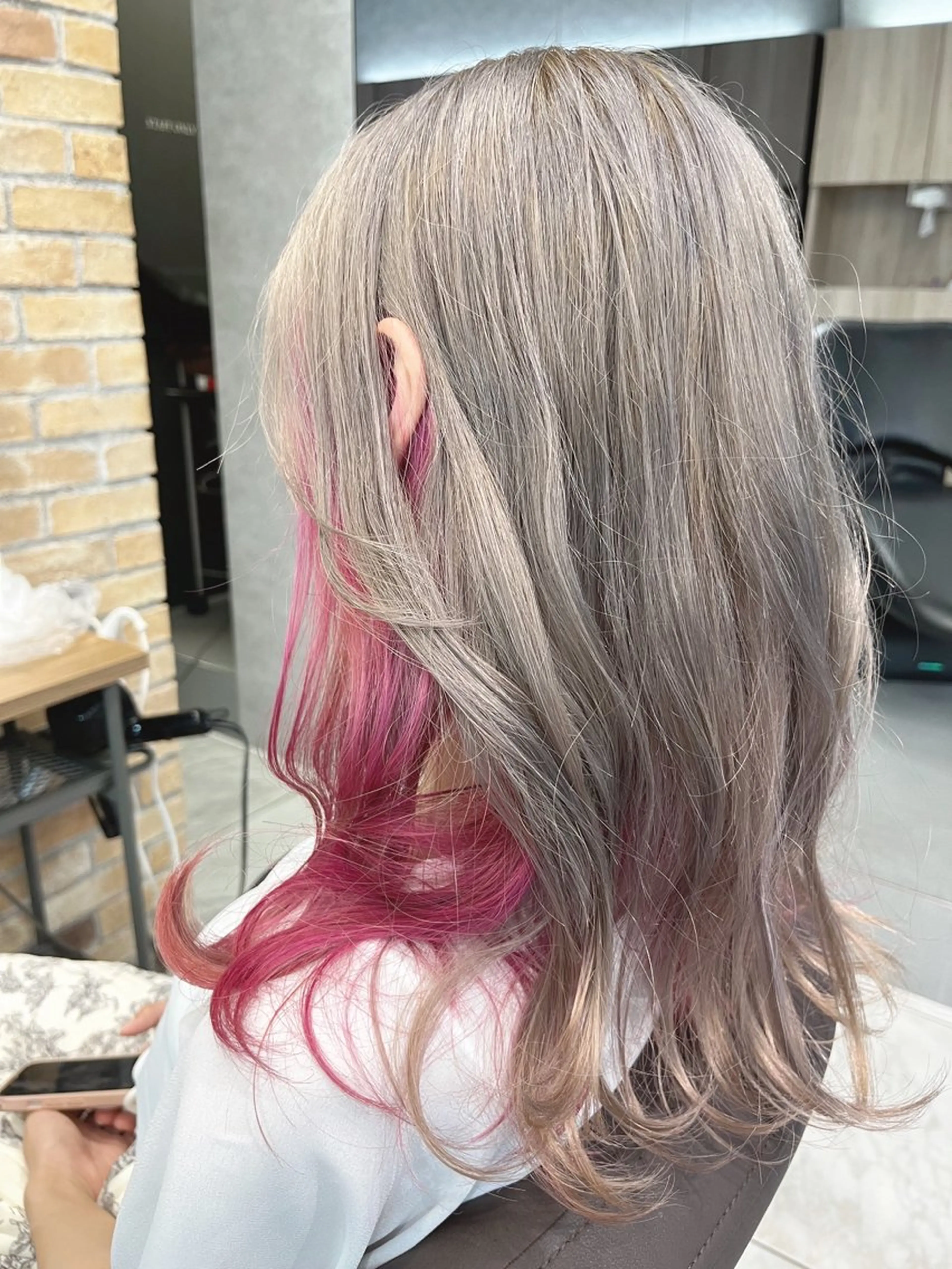 セミロング LucksiMie ginza 明松のヘアスタイル