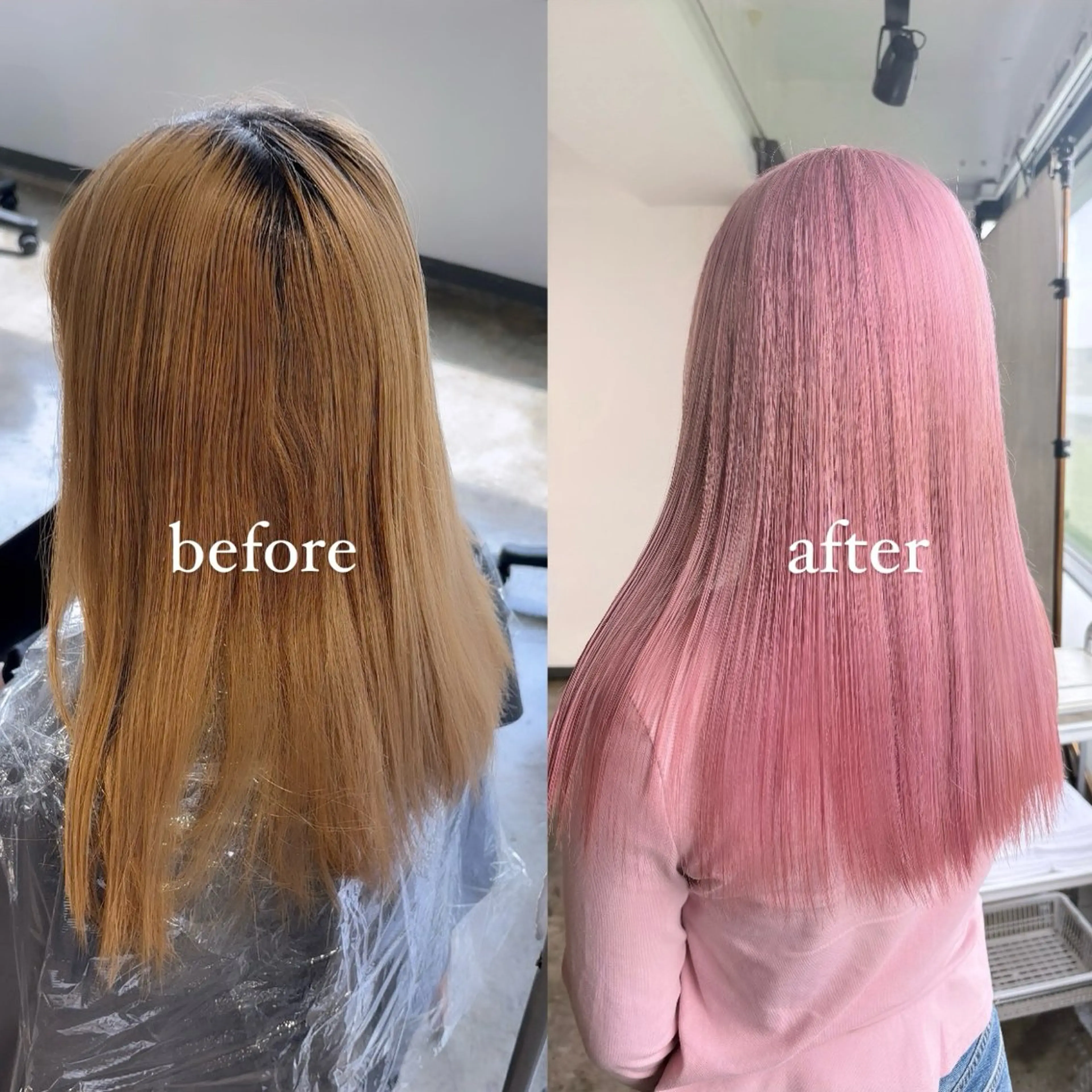 ショート カラー ブリーチ ピンクカラー ヘアカラー トリートメント 暖色カラー🍒 ケアブリーチ/akiのヘアスタイル