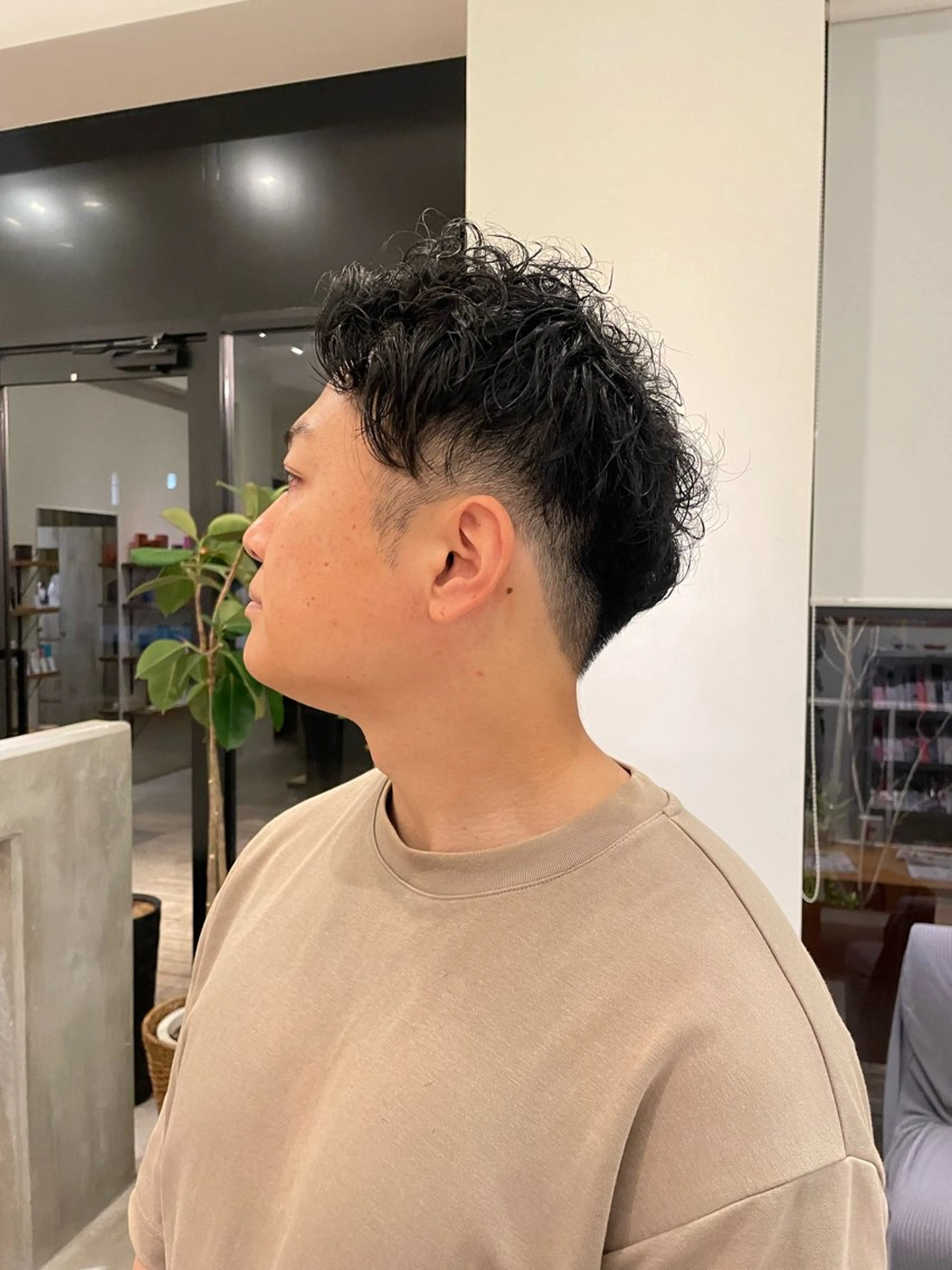 パーマ メンズ 隈本 利恵子のヘアスタイル