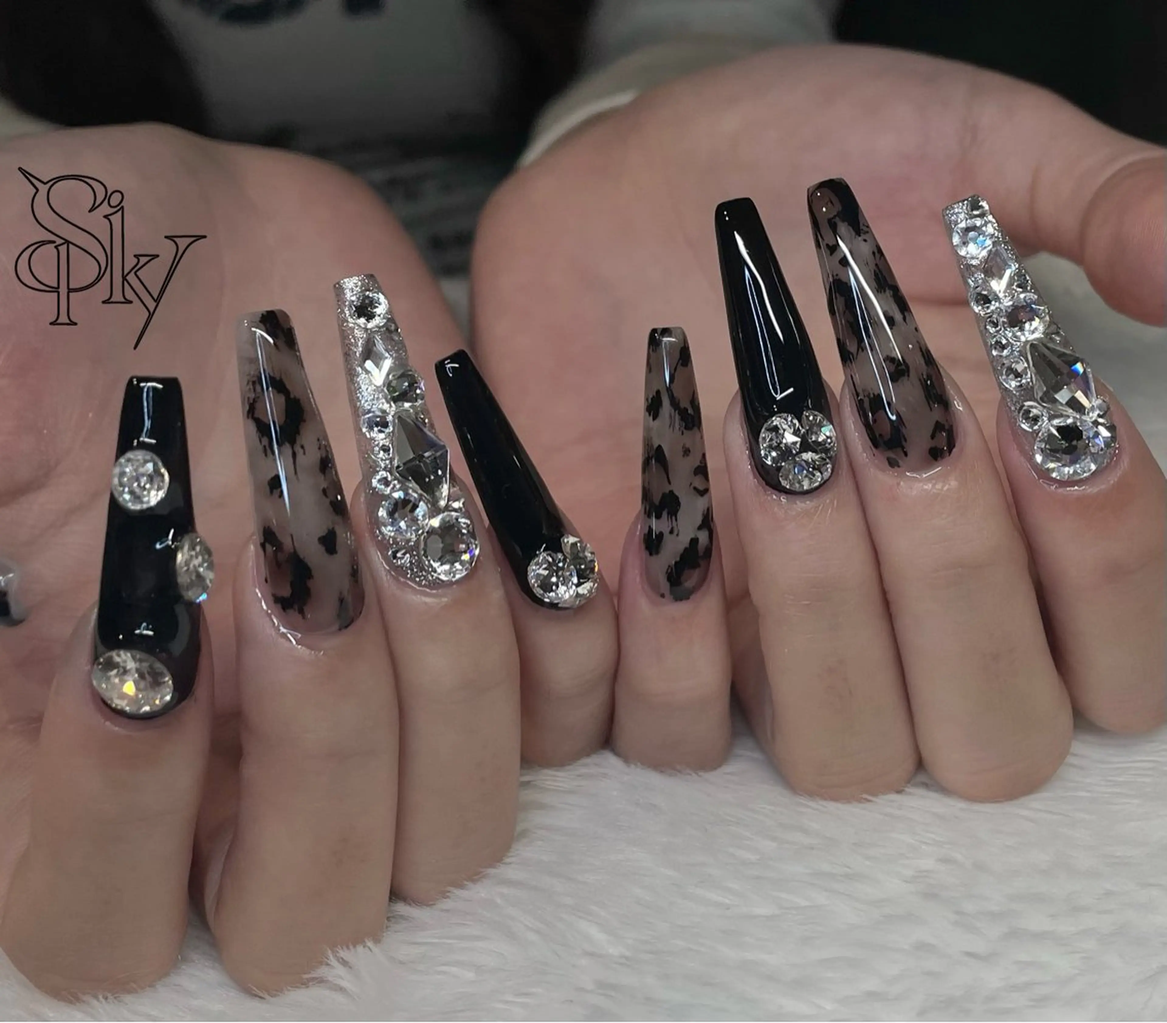 ネイル ハンドネイル Spiky とうげ ふうかのネイルデザイン