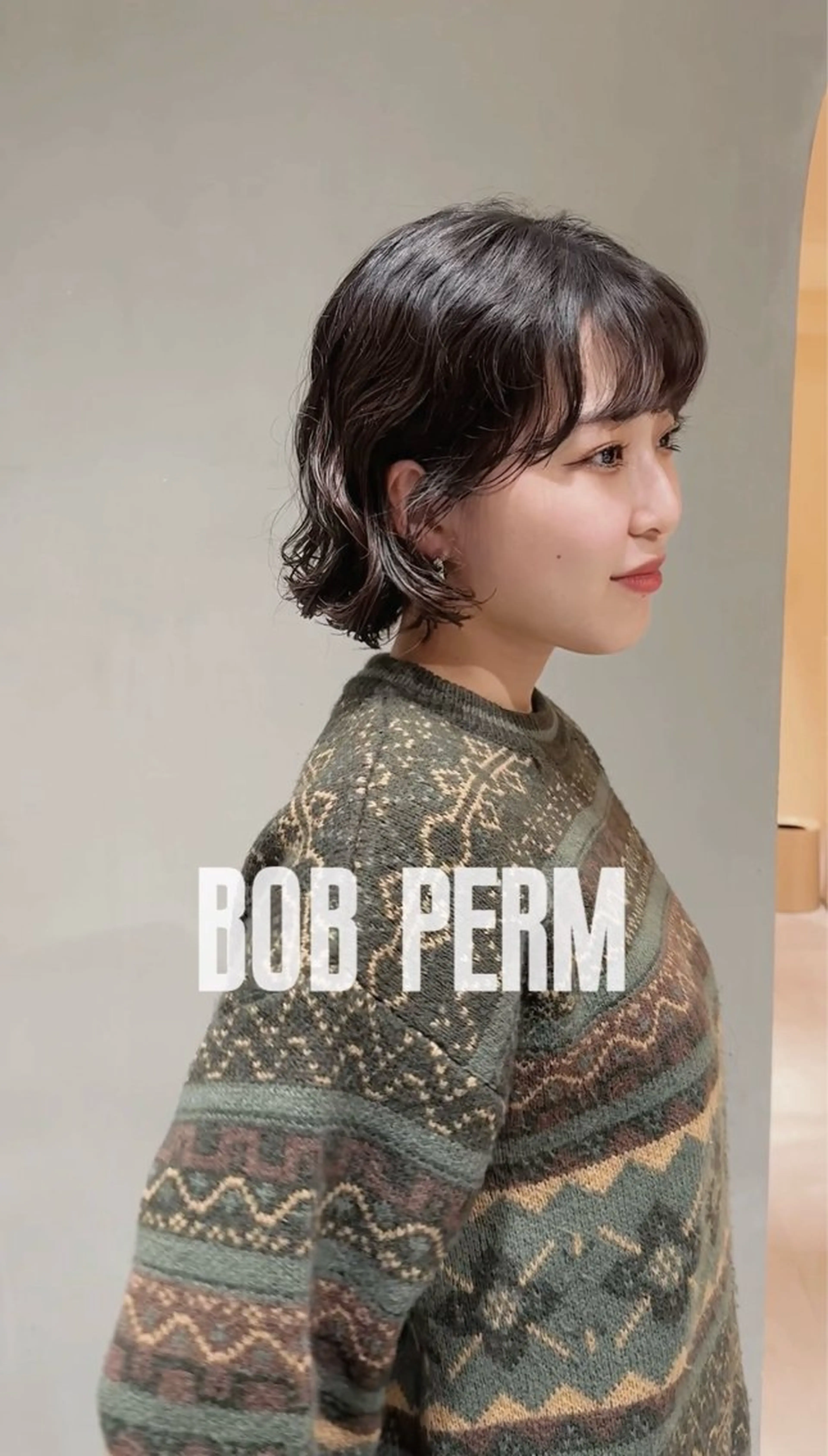 ショート パーマ ボブ hyuga/パーマ /ニュアンスパーマのヘアスタイル