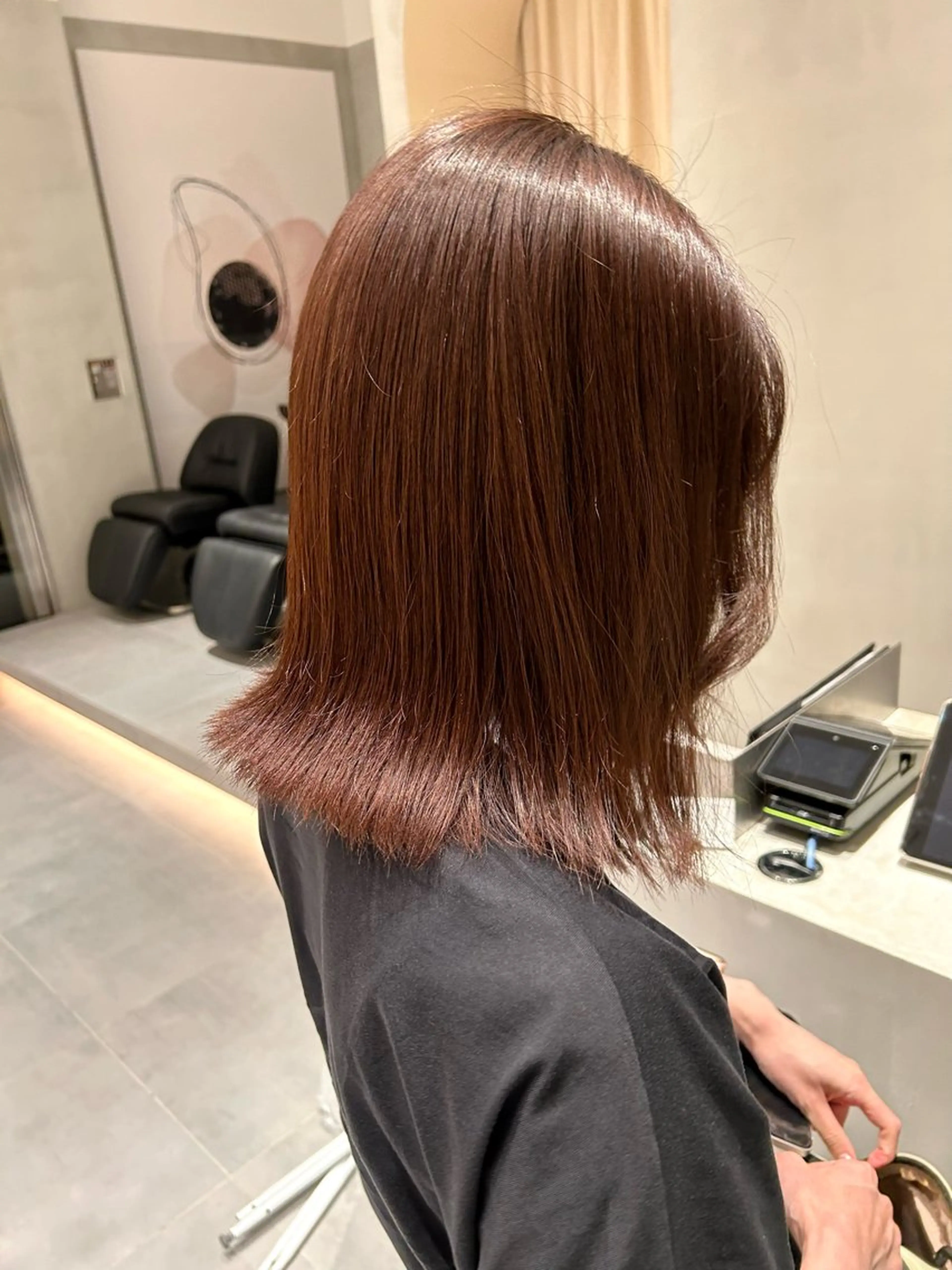 セミロング カラー ブラウンカラー ナチュラルブラウン ヘアカラー トリートメント ヘアセット 垢抜け/レイヤー /艶カラー🪼風香のヘアスタイル