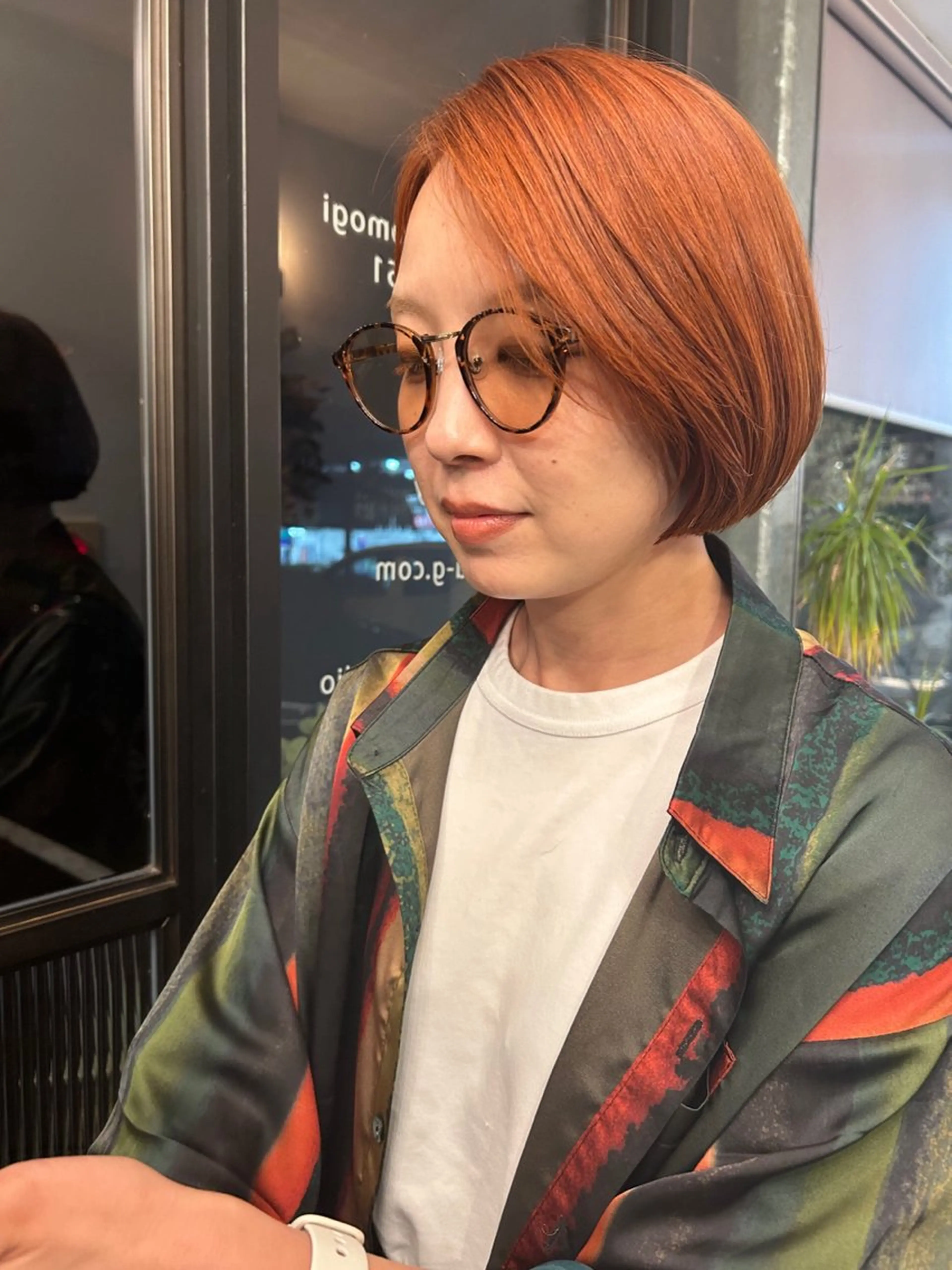 ショート ショートボブ ボブ 顔まわりレイヤー 顔周りカット レイヤーカット 25nico-total beauty-所属・nico. yutoriのマツエク・マツパデザイン